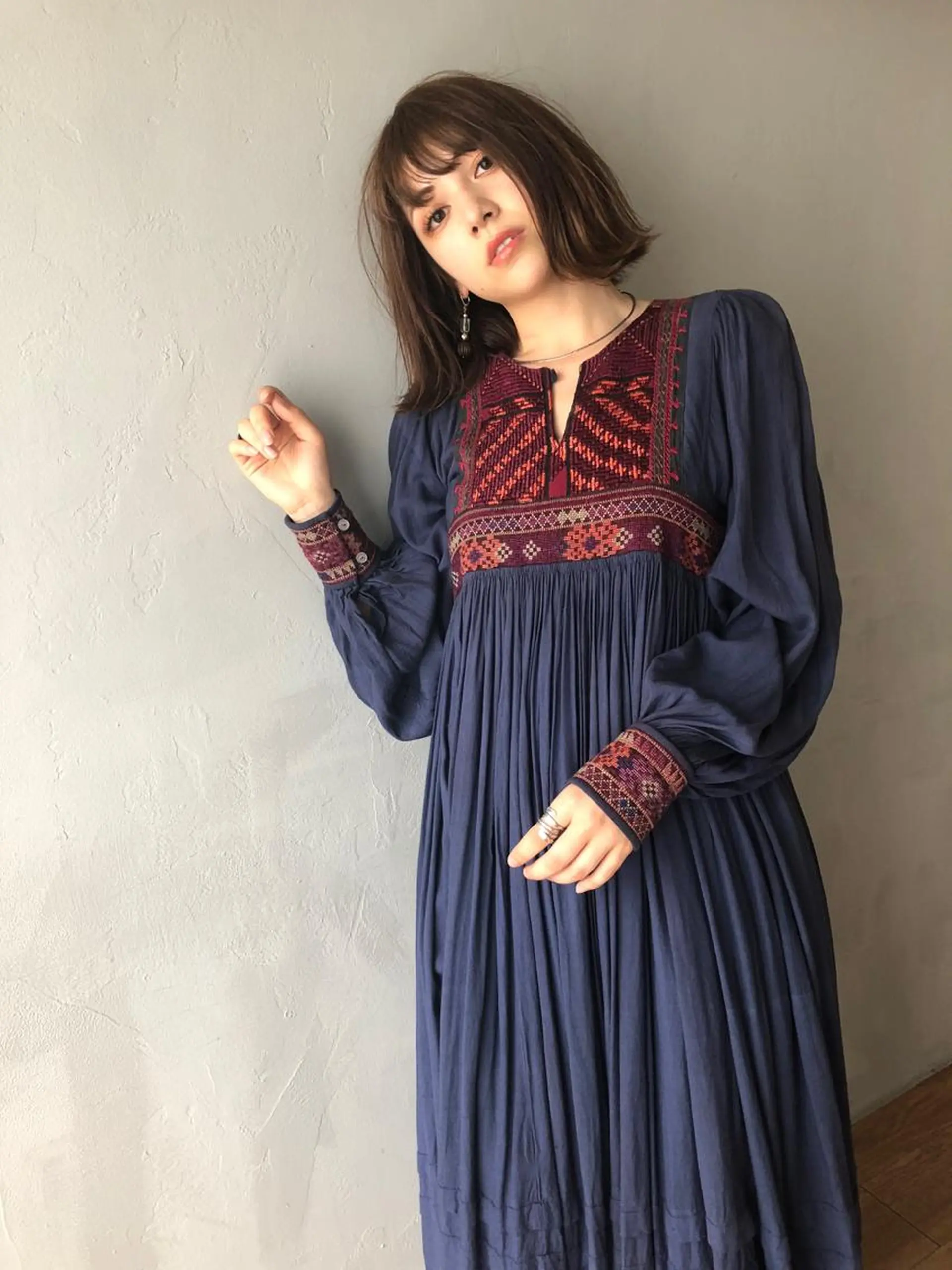 ミディアム カラー IVORY.所属・🟩白髪ぼかし/ボブ /ショートヘア/大司のヘアスタイル