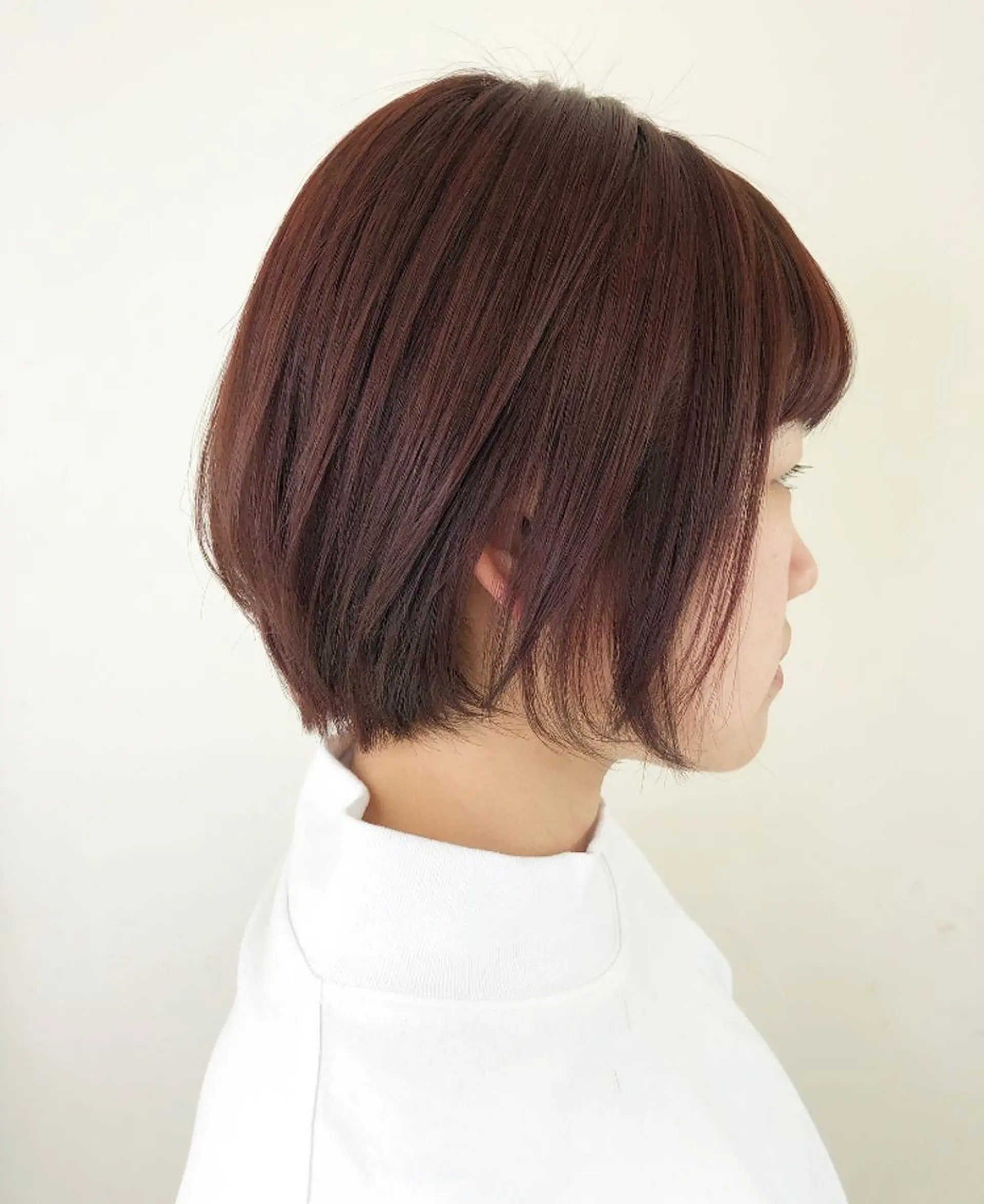 ショート カラー レッドカラー ショートヘア カット ヘアカラー トリートメント 透明感カラー 松田晃代のヘアスタイル