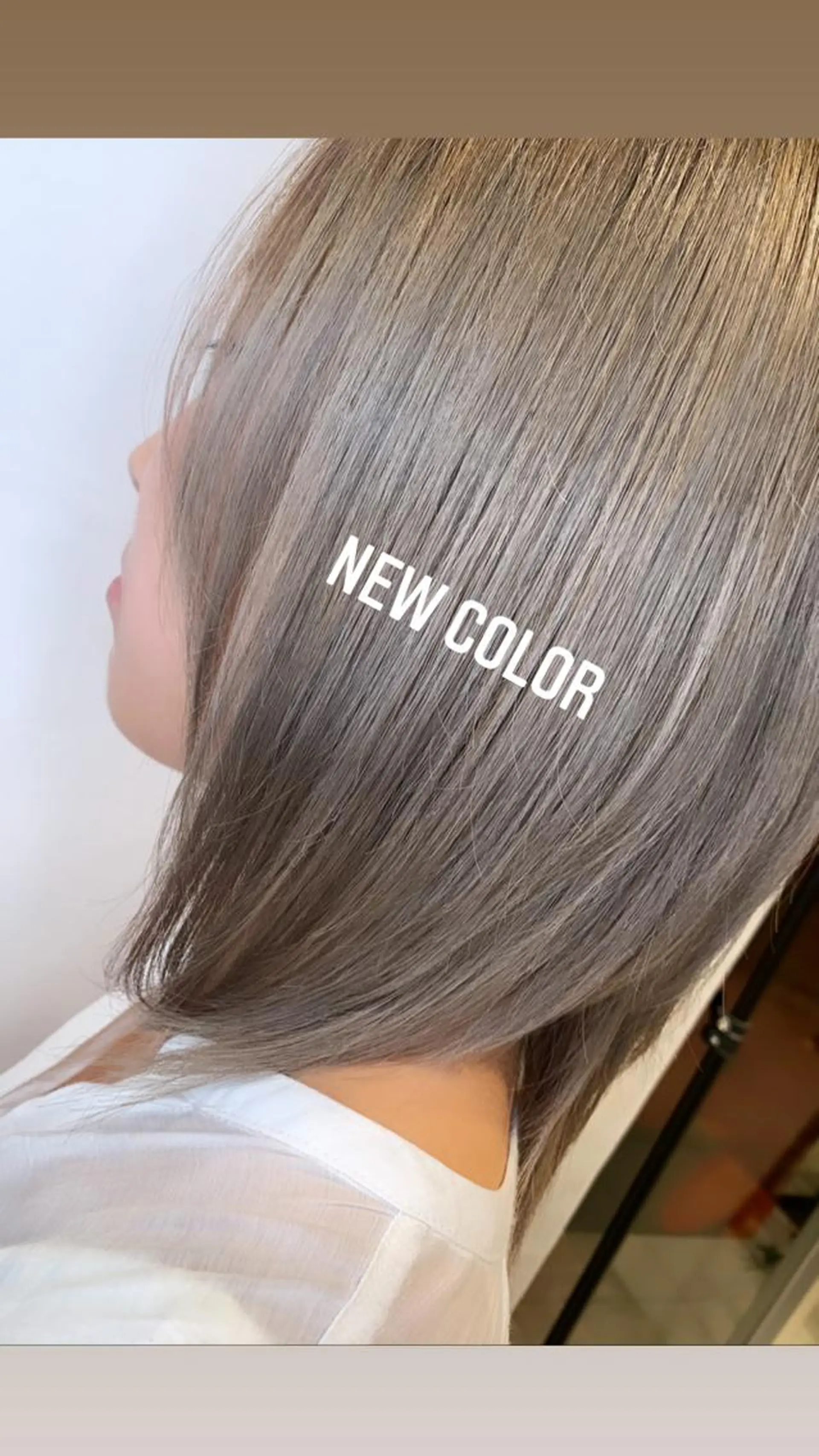 セミロング カラー グレージュ 中川/縮毛矯正/ 高羽 克明のヘアスタイル