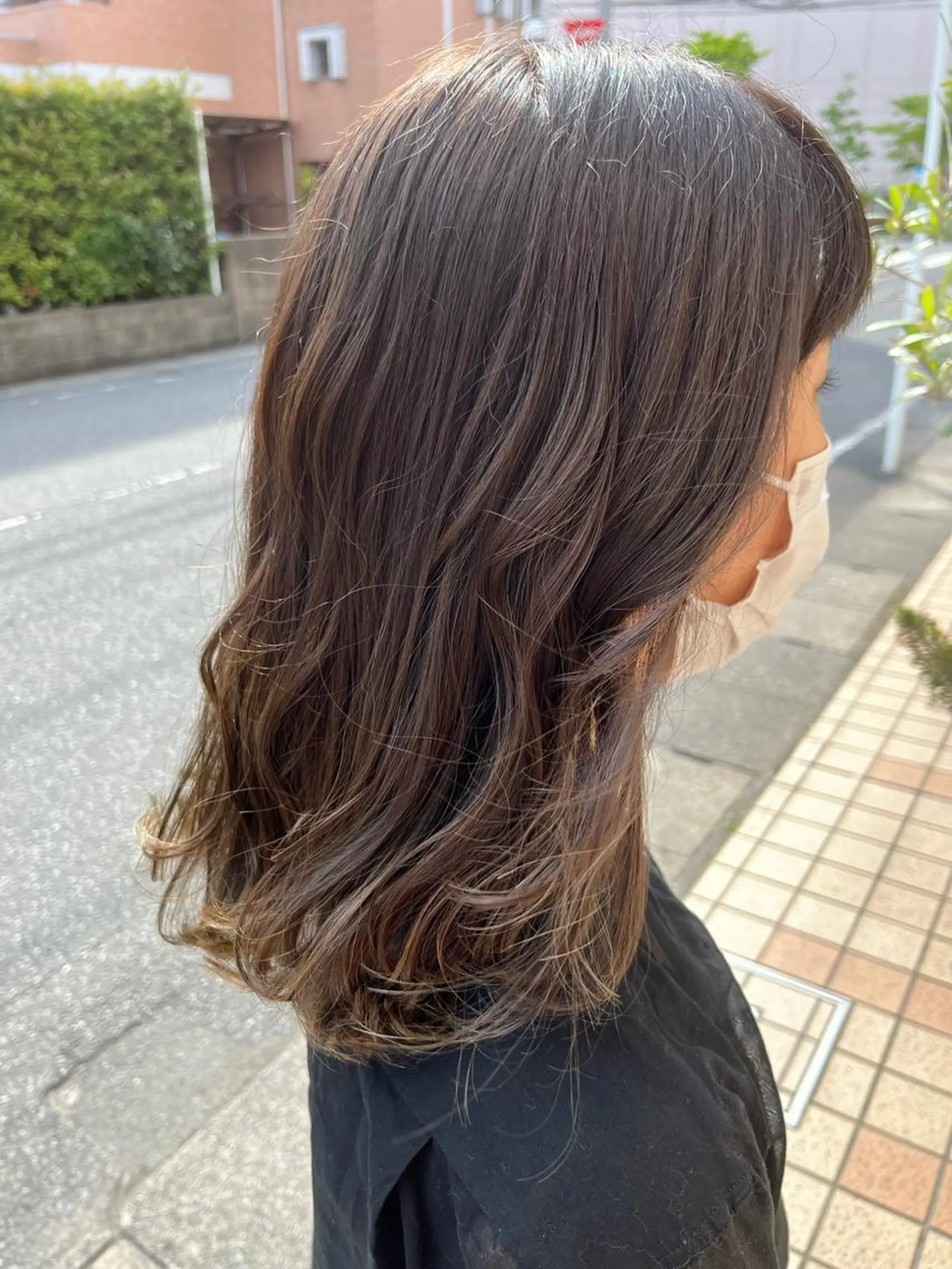 セミロング 大河原 美優のヘアスタイル