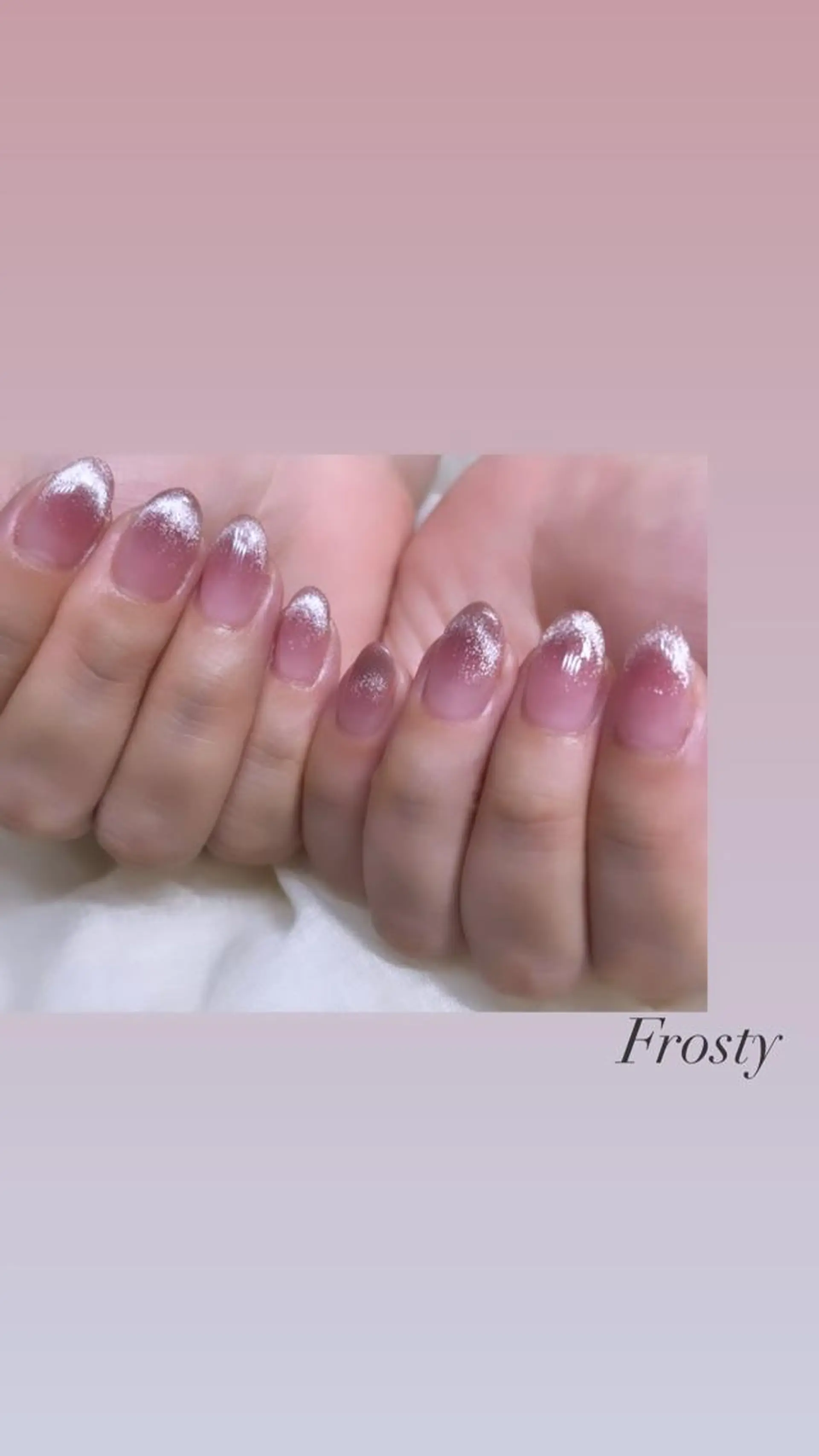 ネイル フレンチネイル マグネットネイル マグネットフレンチ Mys. 松本結衣のネイルデザイン