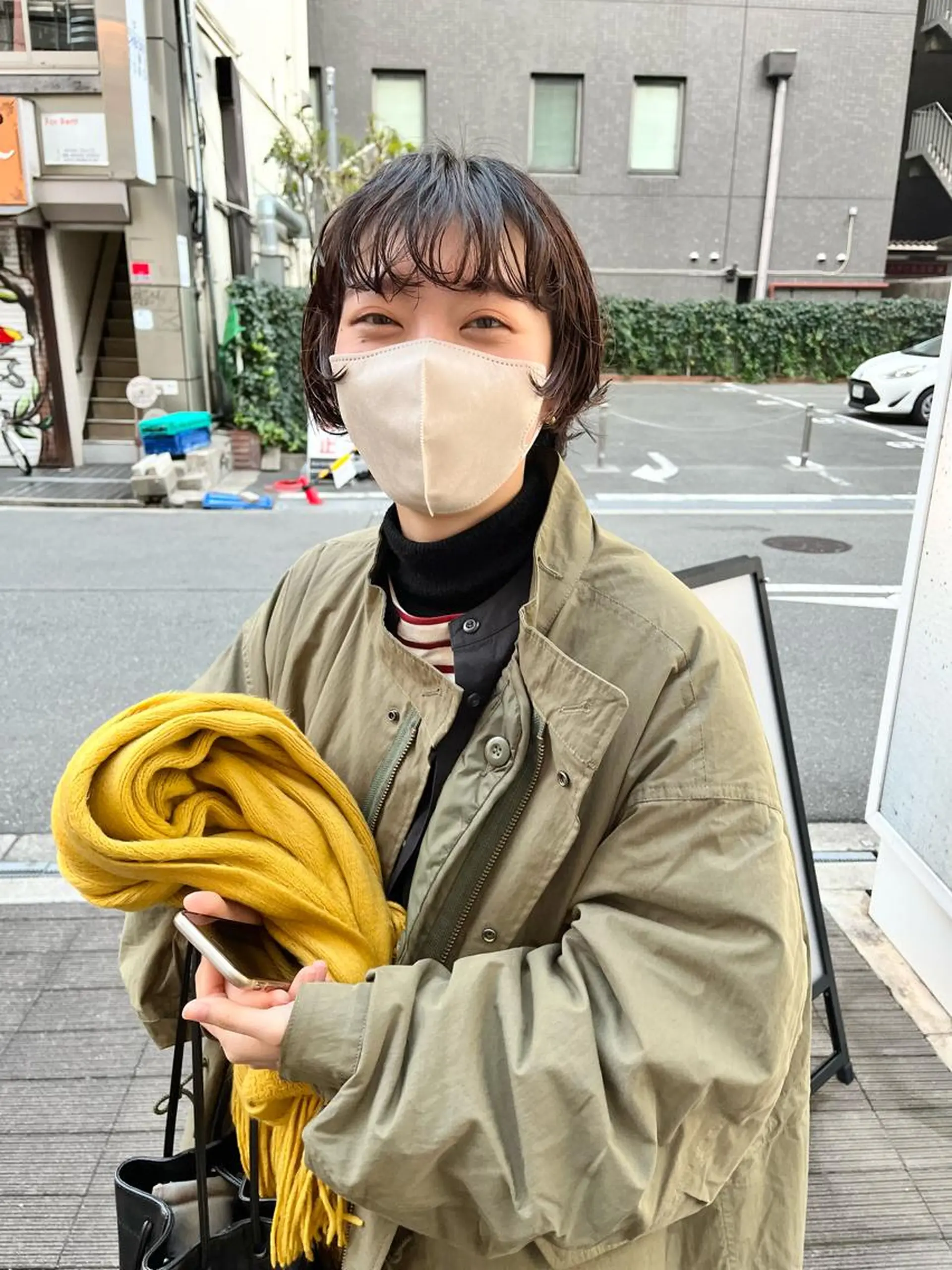 ショート パーマ ショートボブ ボブ 顔周りカット ショートヘア ニュアンスパーマ カット パーマ ショート/パーマ/ カラー/FUKOのヘアスタイル