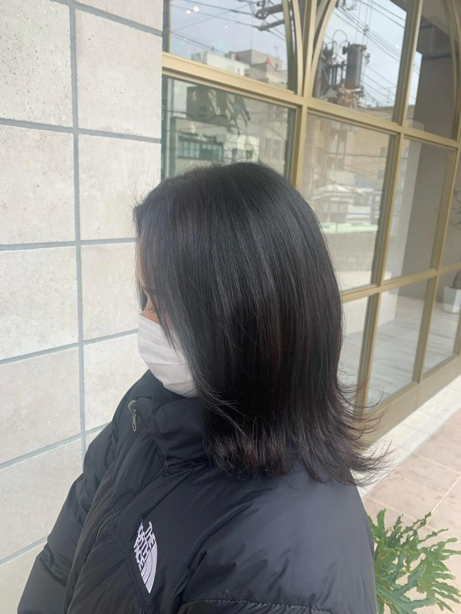 カラー 黒髪 ブルーカラー ブルーブラック Aya/四条烏丸/ インナーカラーのヘアスタイル