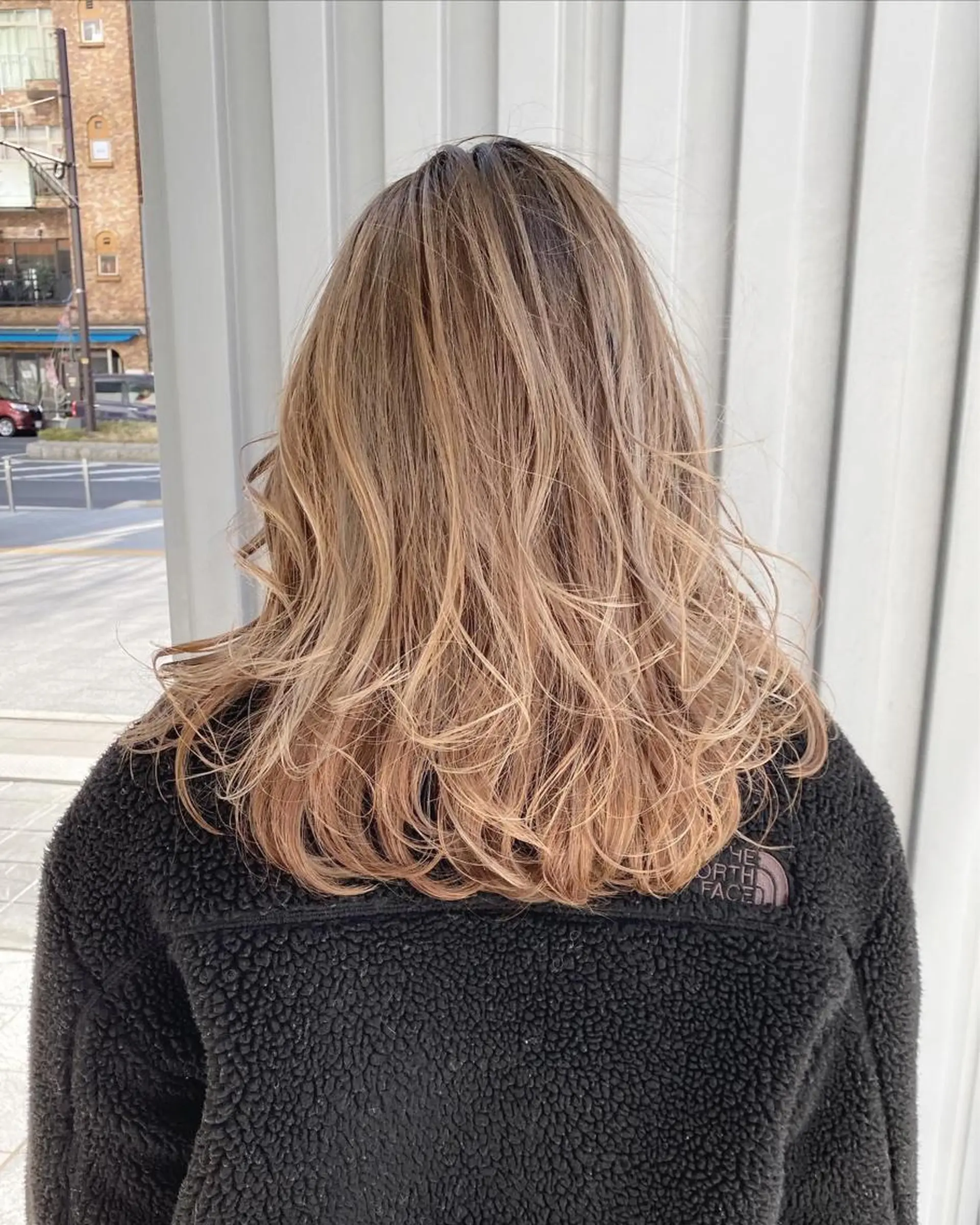 セミロング カラー バレイヤージュ 髪質改善 レイヤーカット 山崎俊輔/髪質改善 /バレイヤージュのヘアスタイル