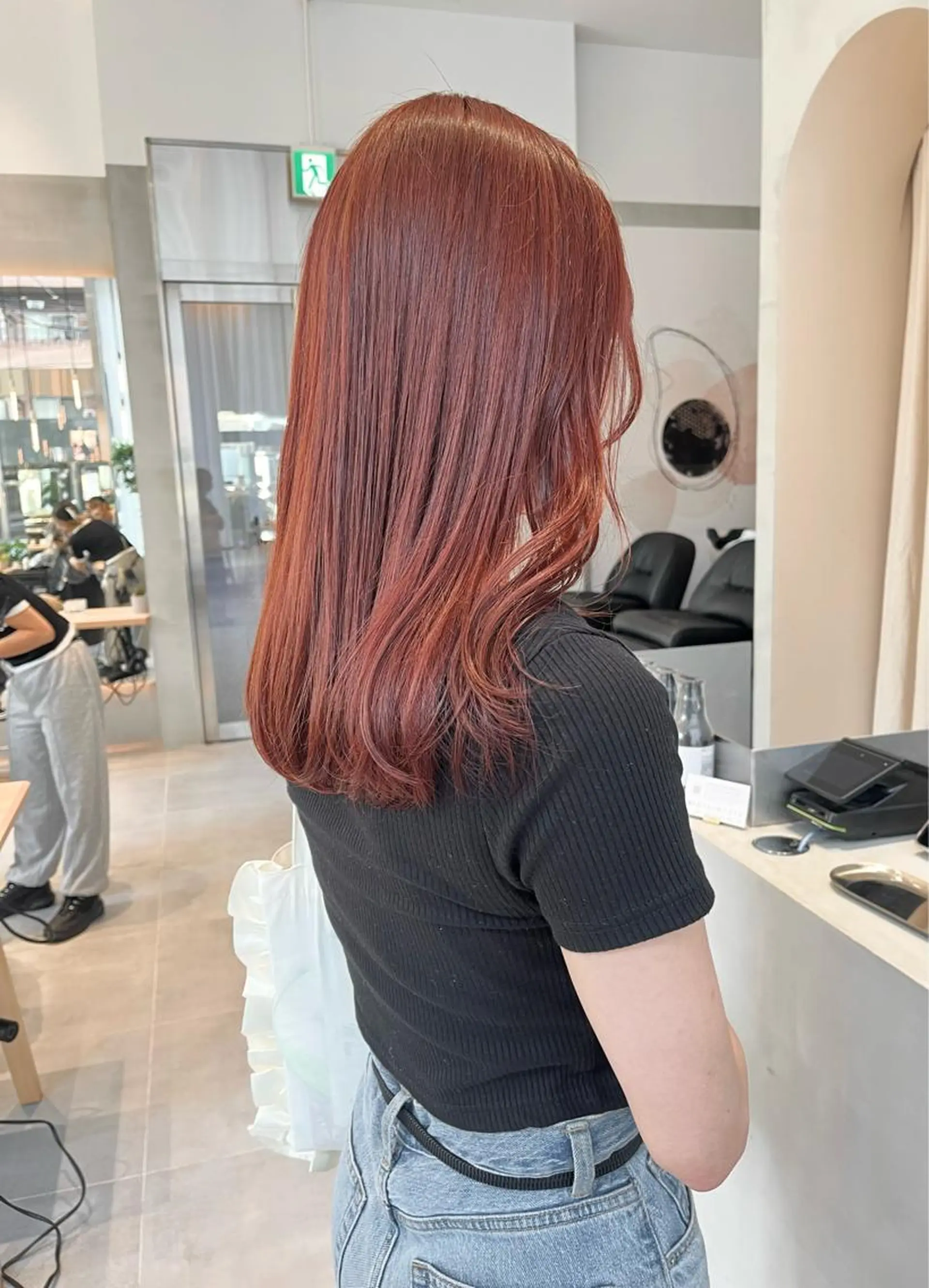 セミロング カラー ヘアカラー minami🪷 暖色カラーのヘアスタイル