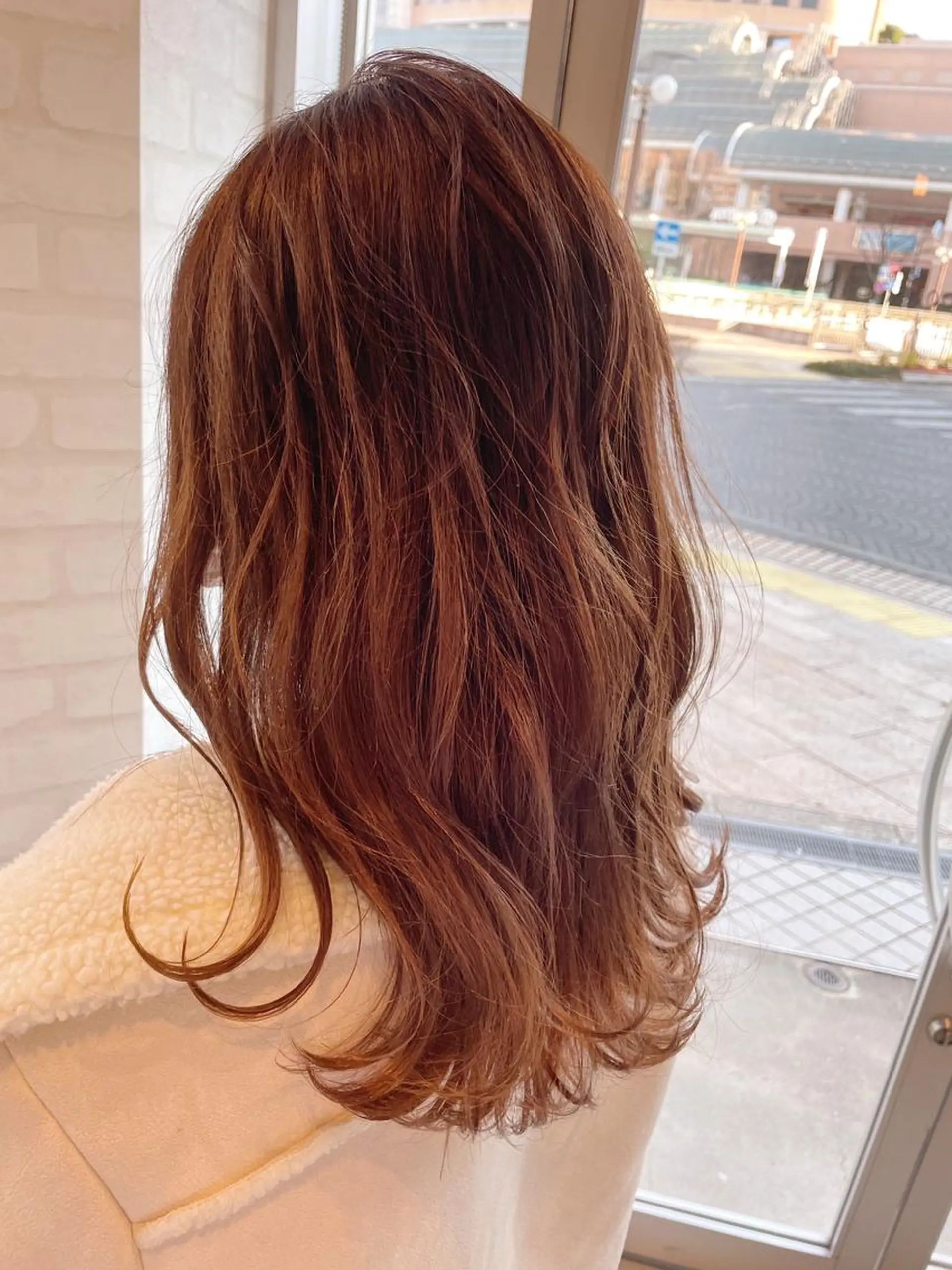 ミディアム カラー ケアブリーチ /髪質 改善/古橋圭史郎のヘアスタイル