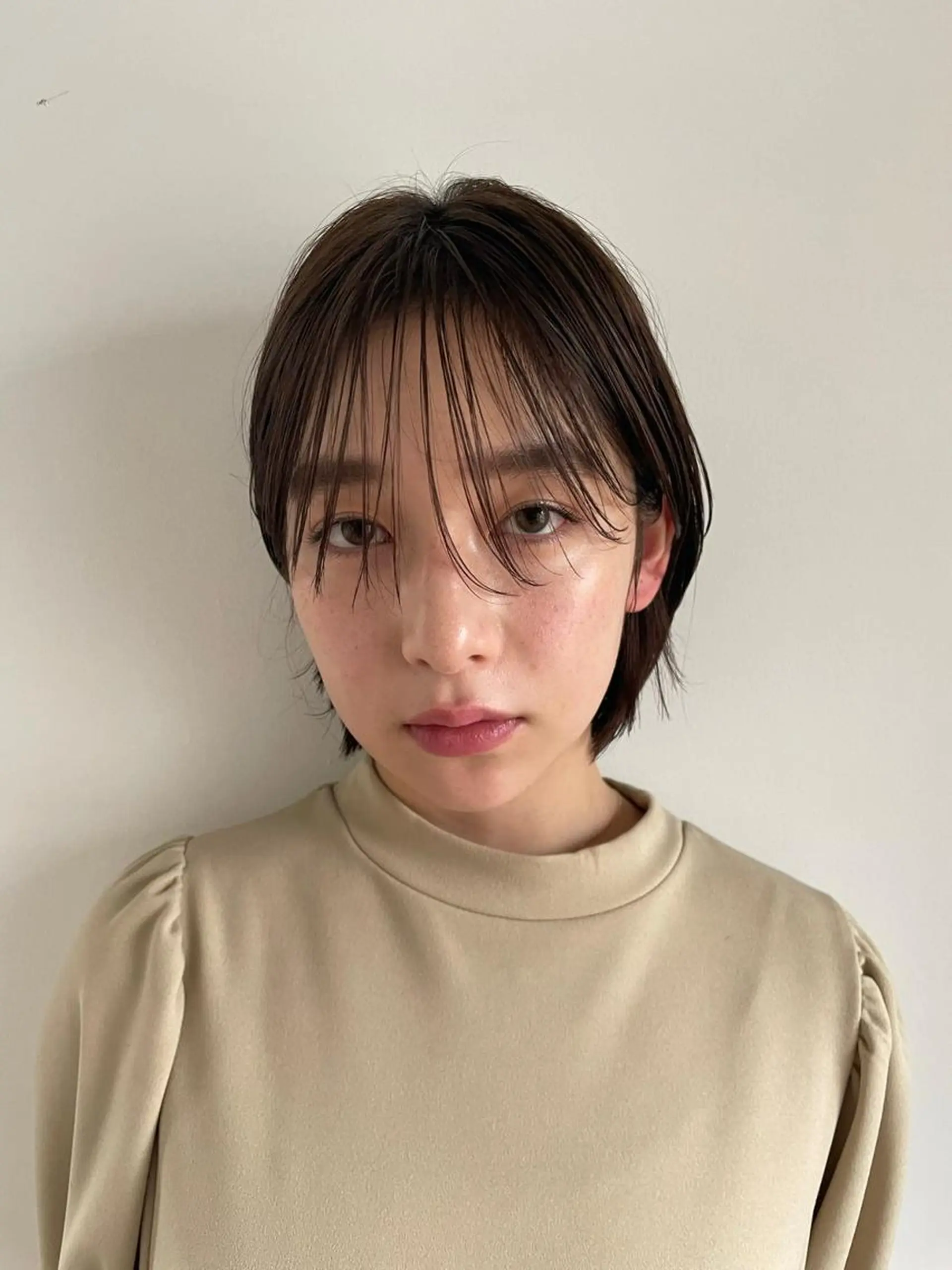 ミディアム カラー パーマ ショートボブ ミディアムパーマ アディクシーカラー ブリーチ ケアブリーチ カット ヘアカラー トリートメント CEINE OURのヘアスタイル