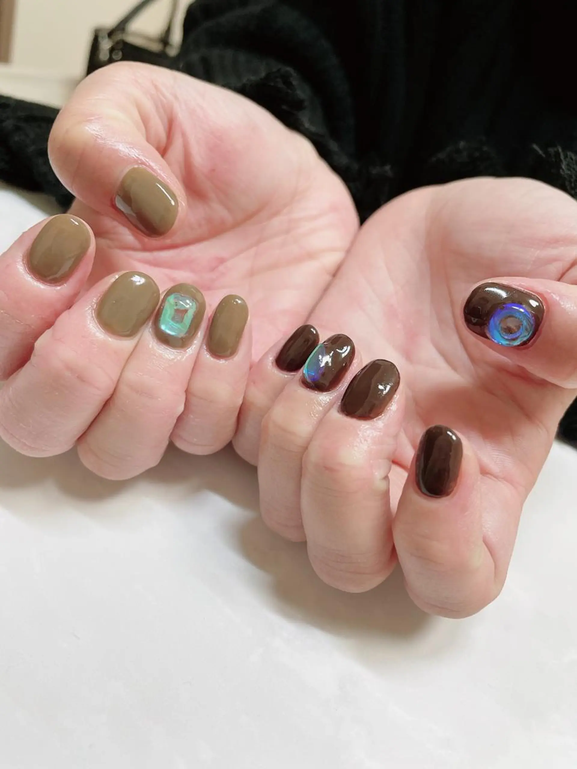 ショート ハンドネイル nail＆eye YUMIのマツエク・マツパデザイン