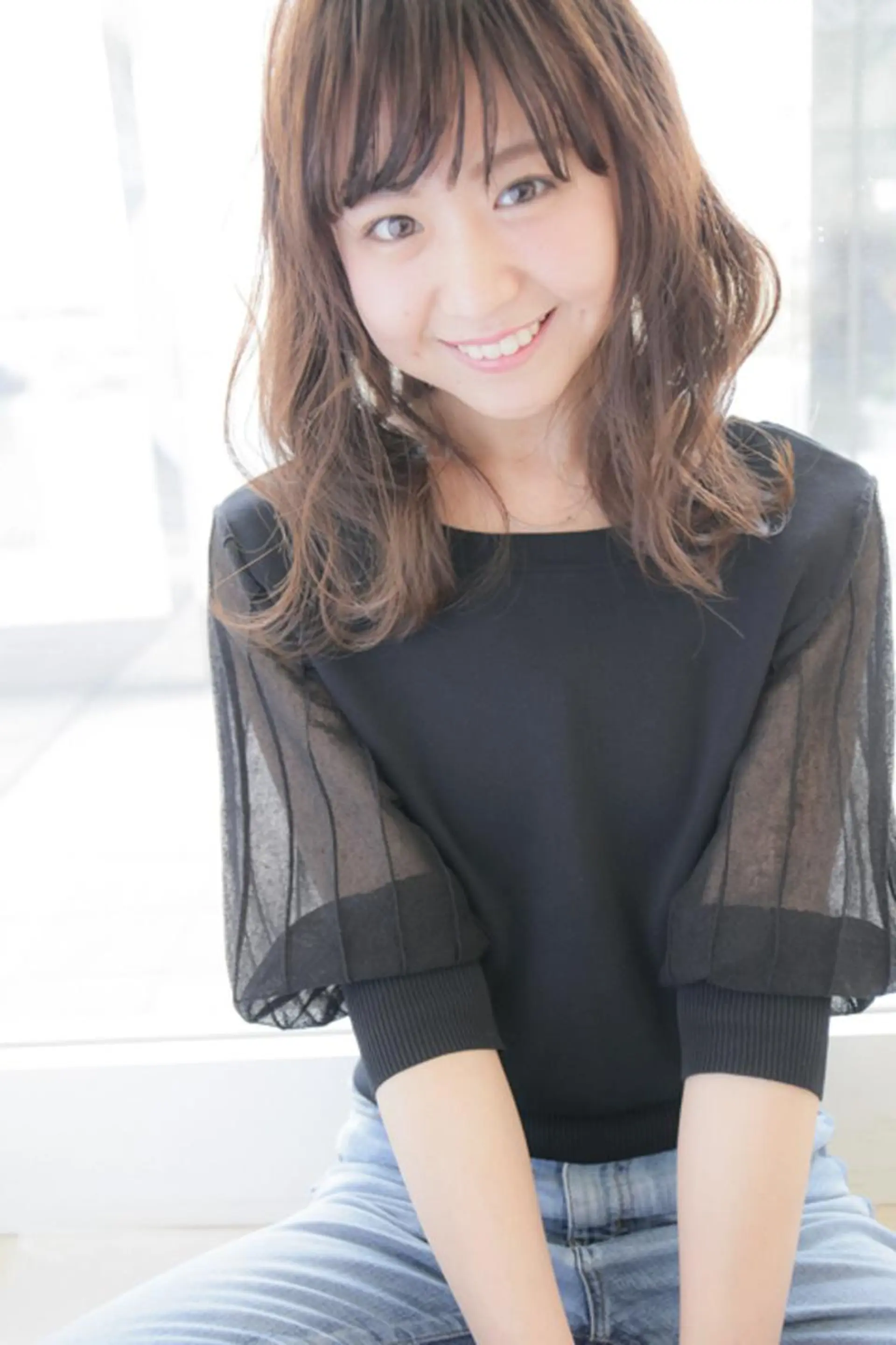 セミロング カラー パーマ カット トリートメント 髪質改善サロン Liko🌟のヘアスタイル