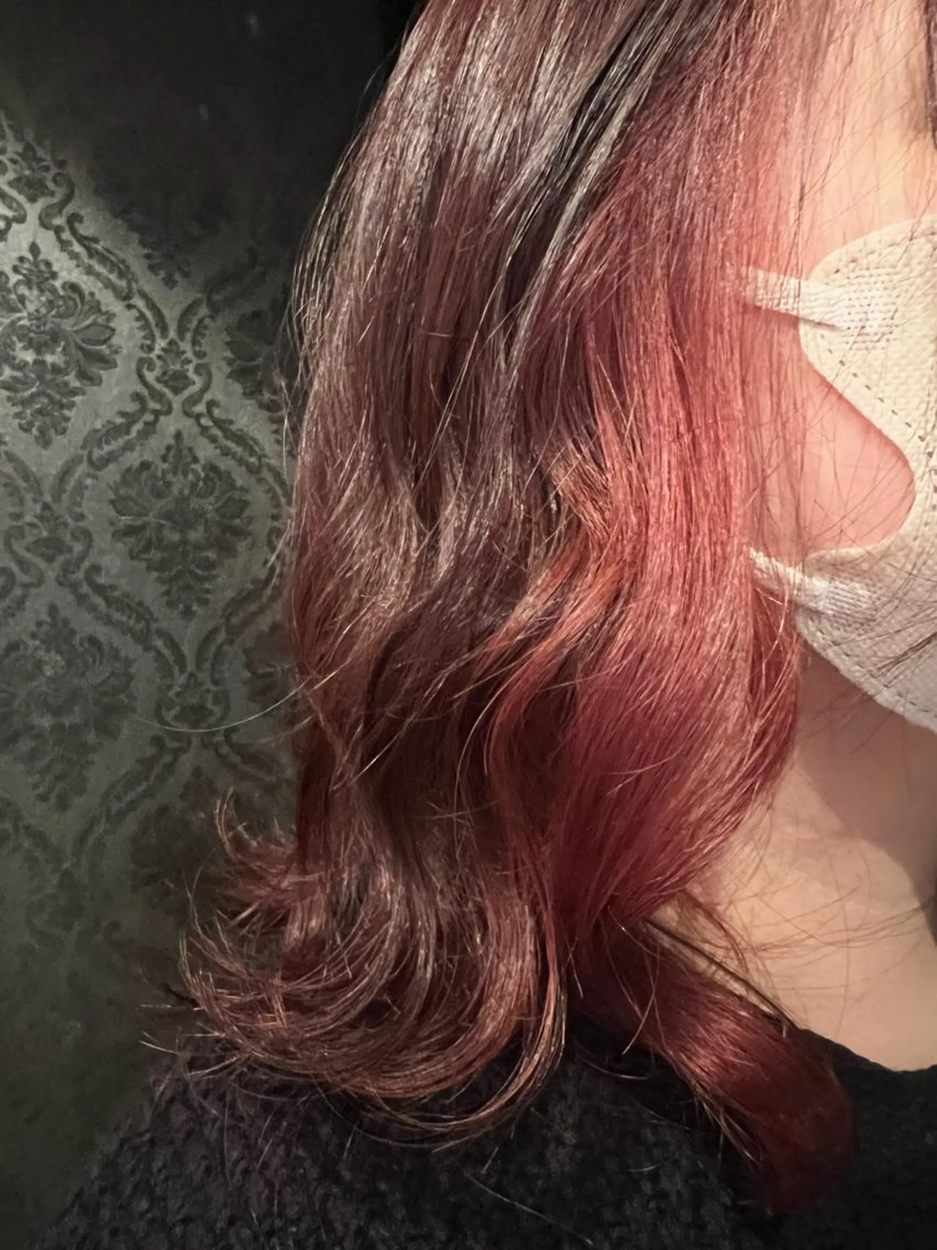 カラー イヤリングカラー ピンクカラー ヘアカラー ＊インナーカラー＊ 植松彩音のヘアスタイル