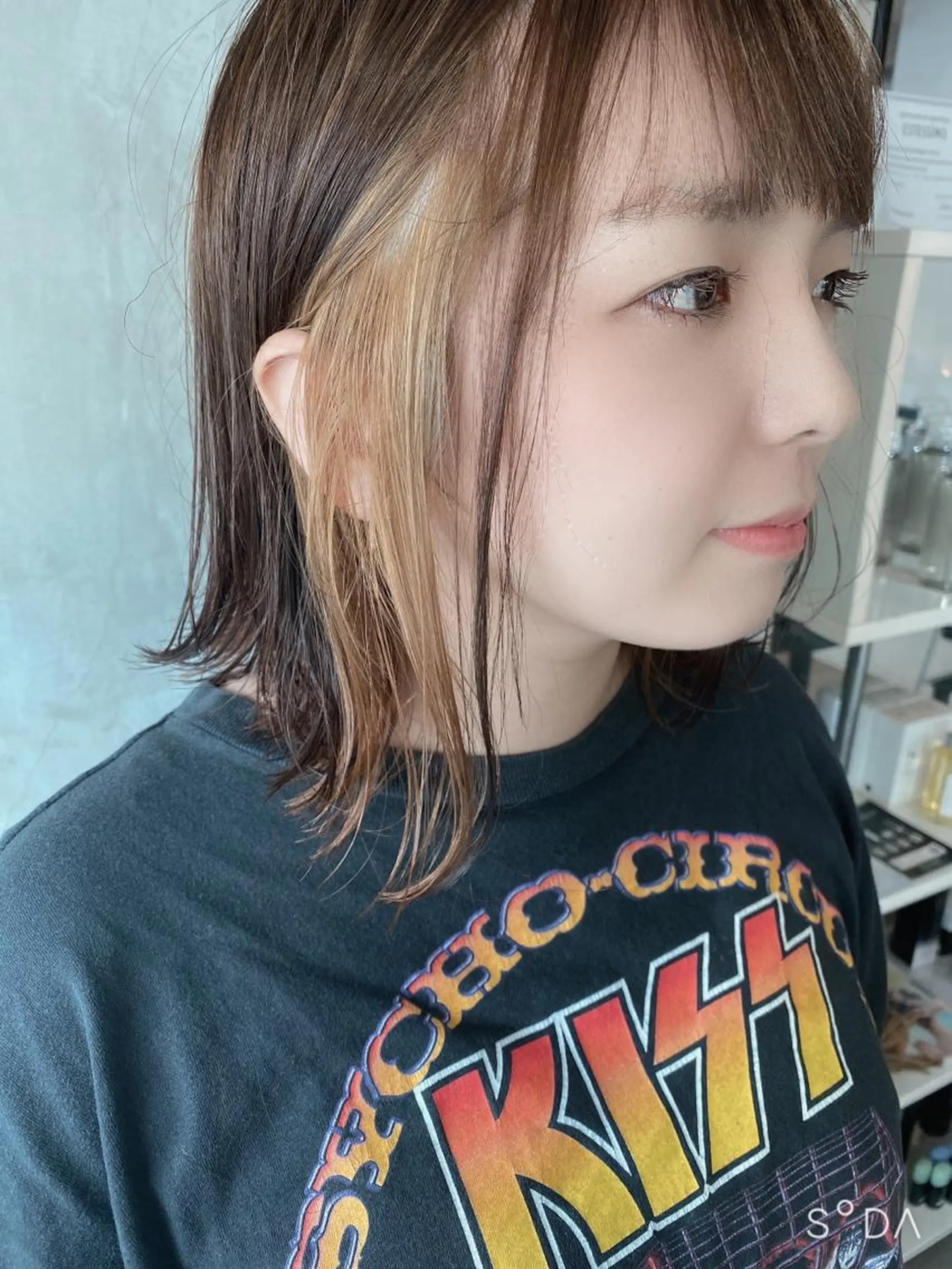 ショート カラー ヘアアレンジ stylist/蛯谷 珠里のヘアスタイル