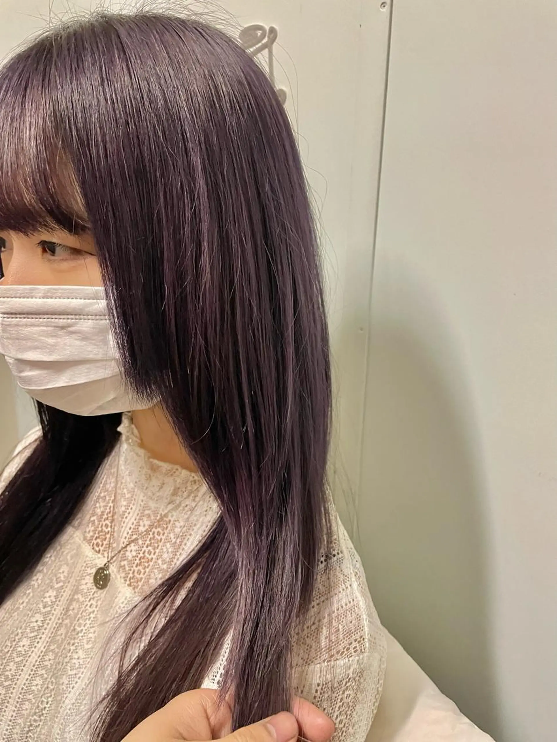 セミロング カラー La fith hair ray 札幌店所属・顔まわり/W カラー/リョウのヘアスタイル