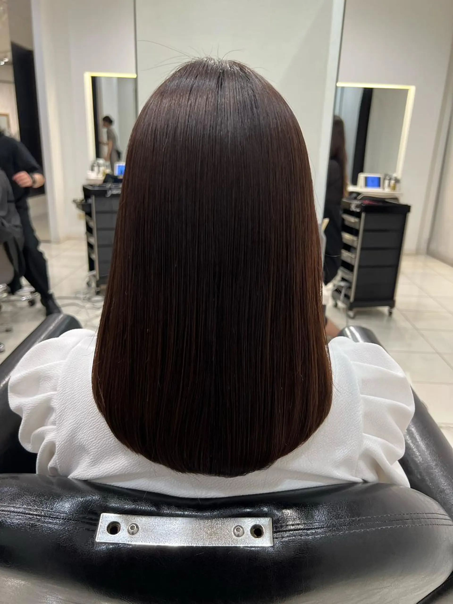 セミロング 髪質改善縮毛矯正 kosuke_IJKのヘアスタイル