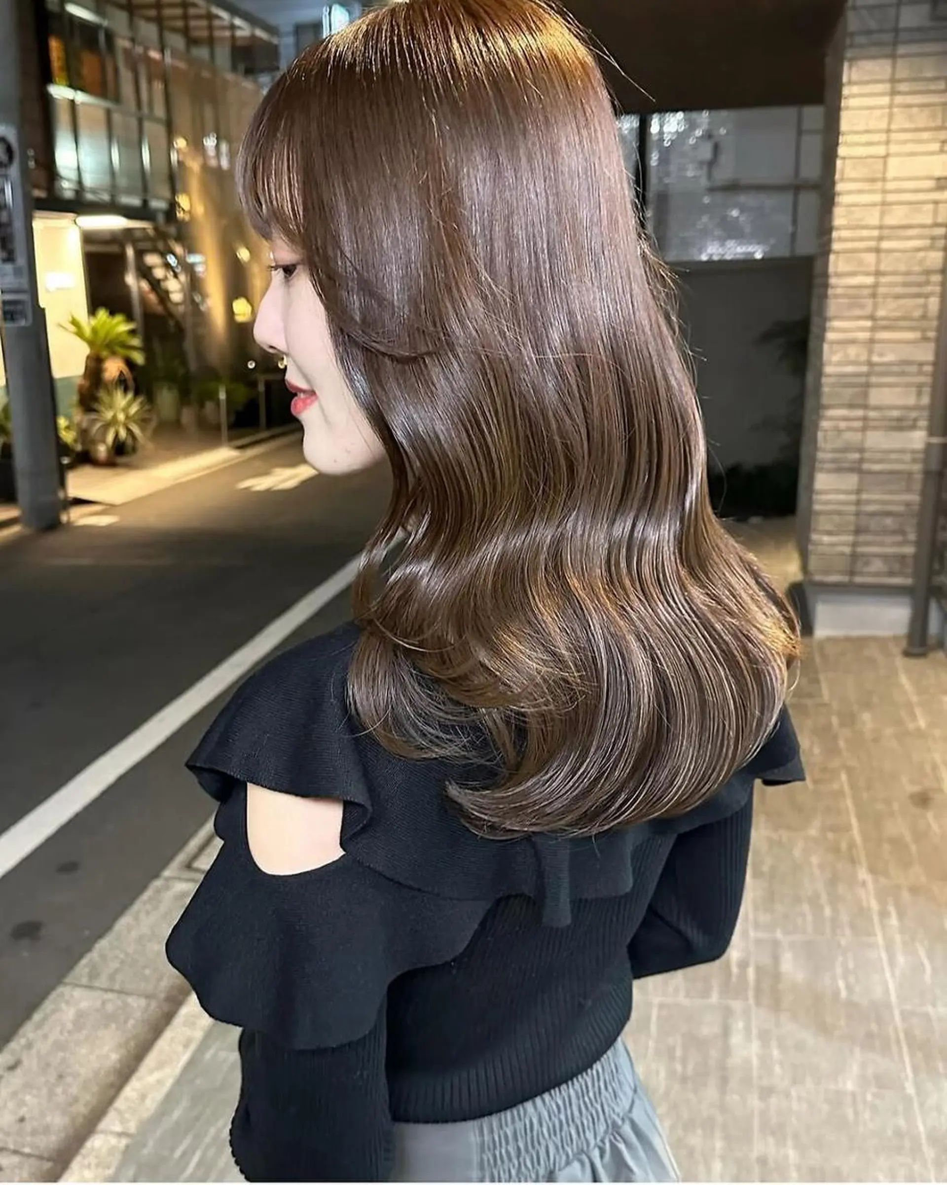 ロング ヘアカラー トリートメント 🎀韓国/艶髪/暗髪 🎀 柚月🫧立川駅のヘアスタイル