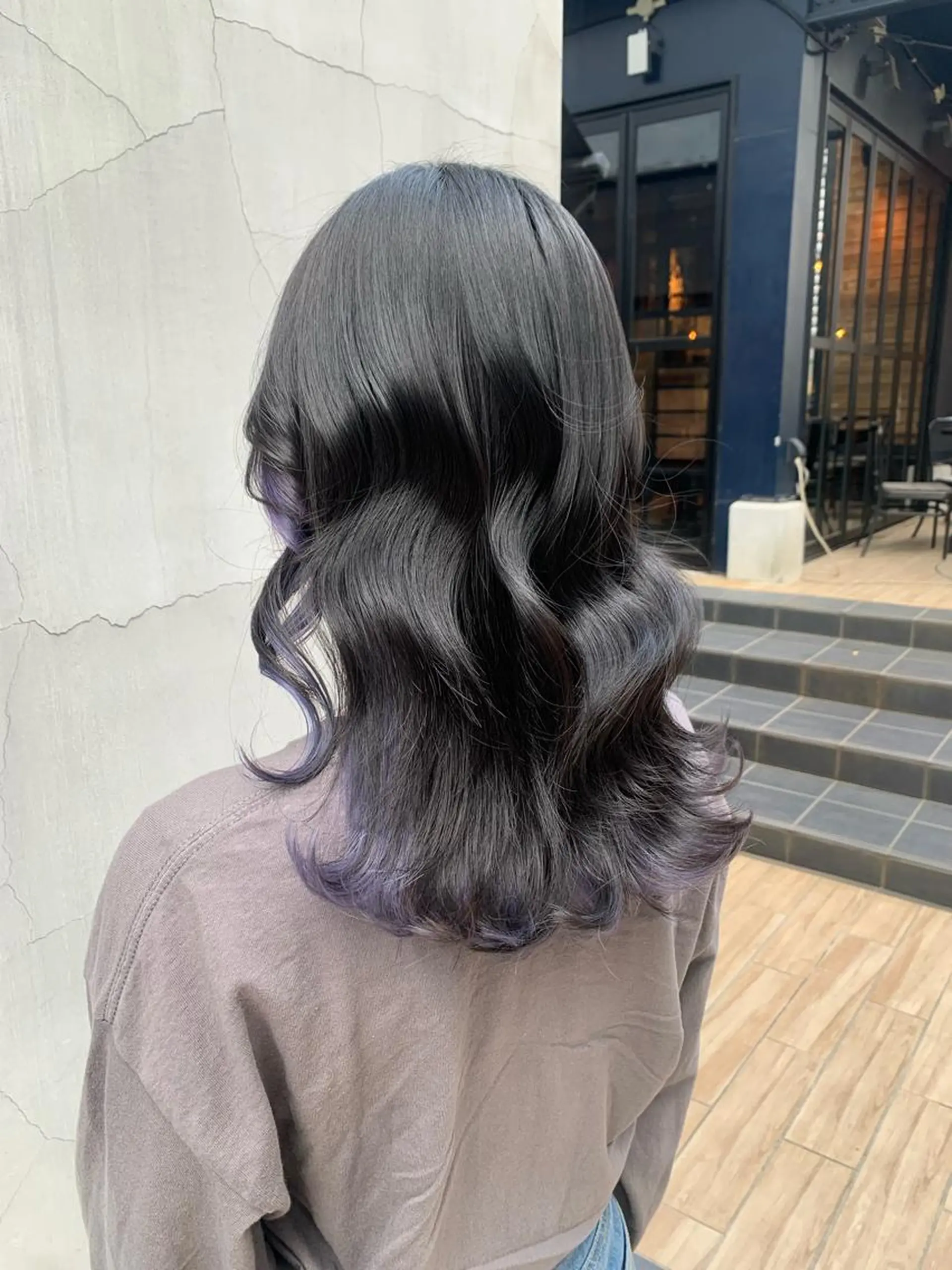 ミディアム カラー ヘアアレンジ ヘアカラー トリートメント yuka .のヘアスタイル