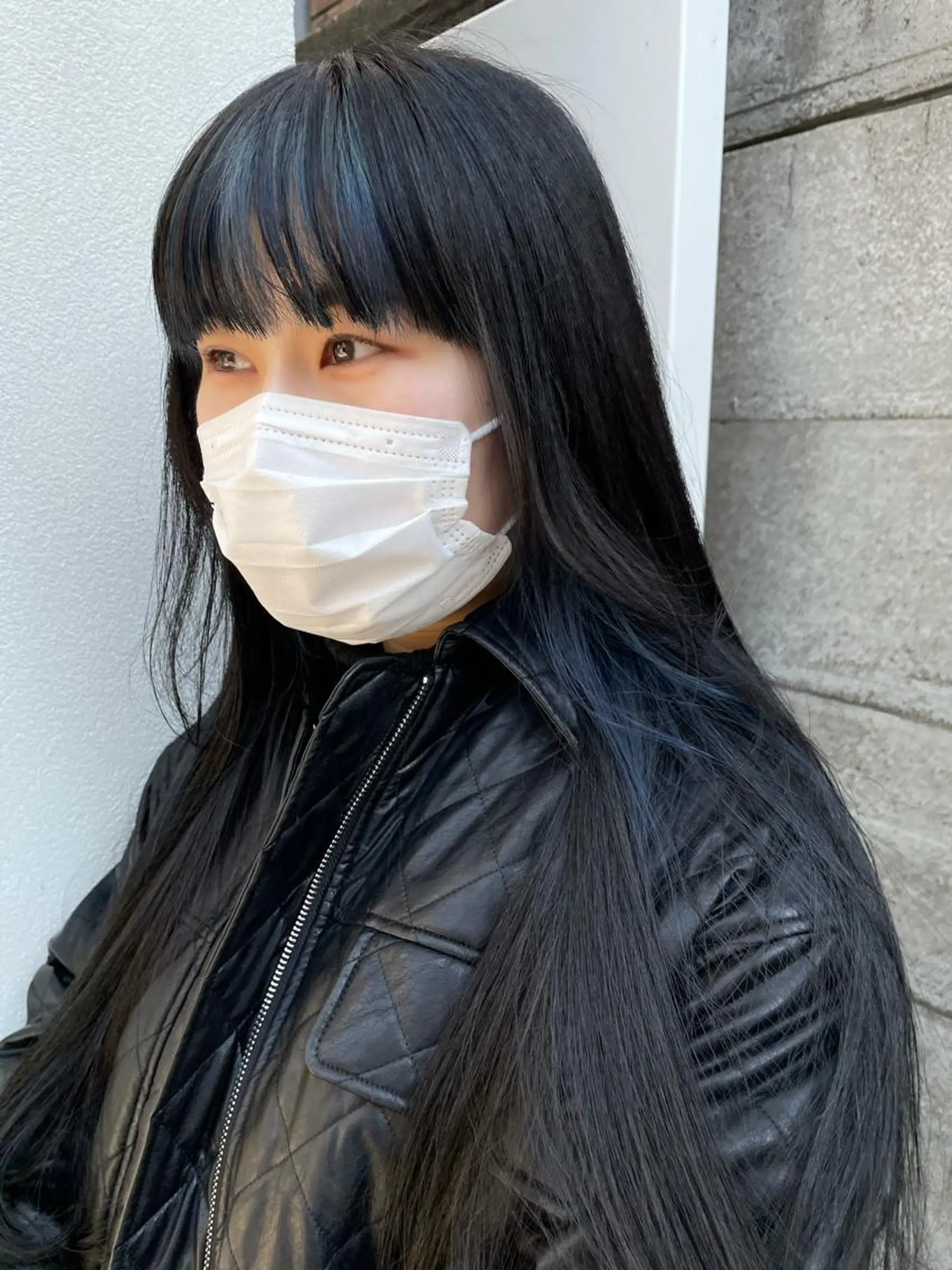 ロング カラー ブルーカラー ネイビーカラー SALOWIN下北沢所属・hazuki 🌝のヘアスタイル