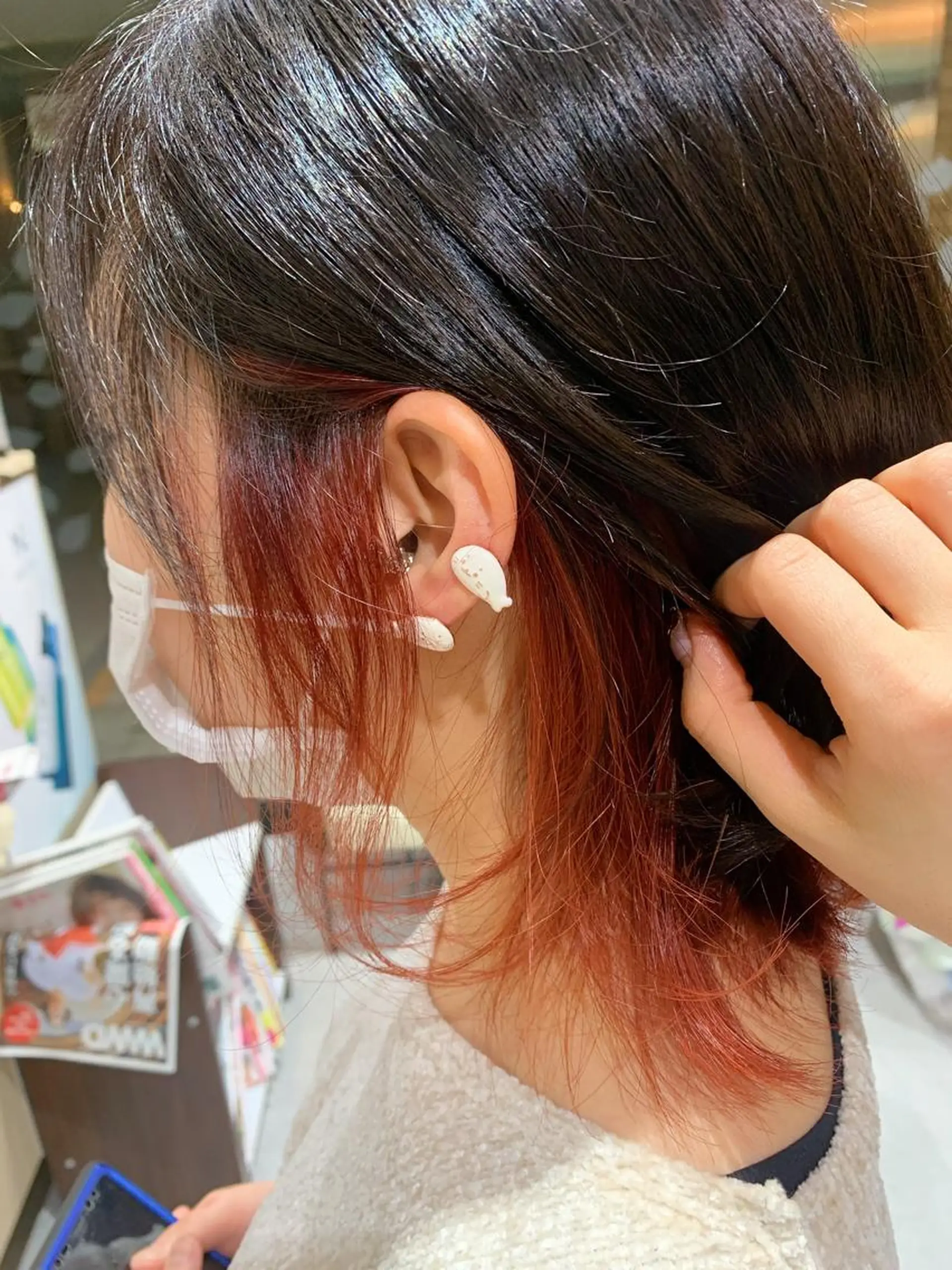 ミディアム カラー ヘアアレンジ ヘアカラー トリートメント 近藤千翔🩵 髪質改善Periodのエステ・リラクイメージ