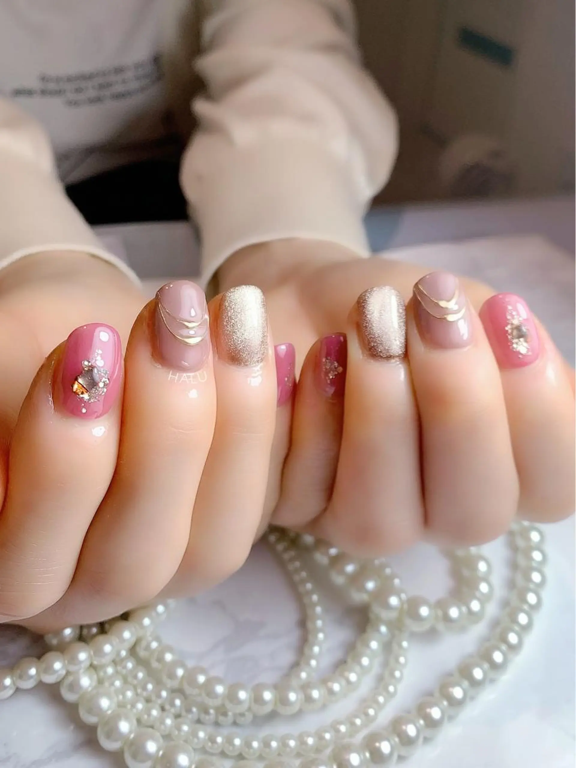 ネイル ピンク HALU ハルのネイルデザイン