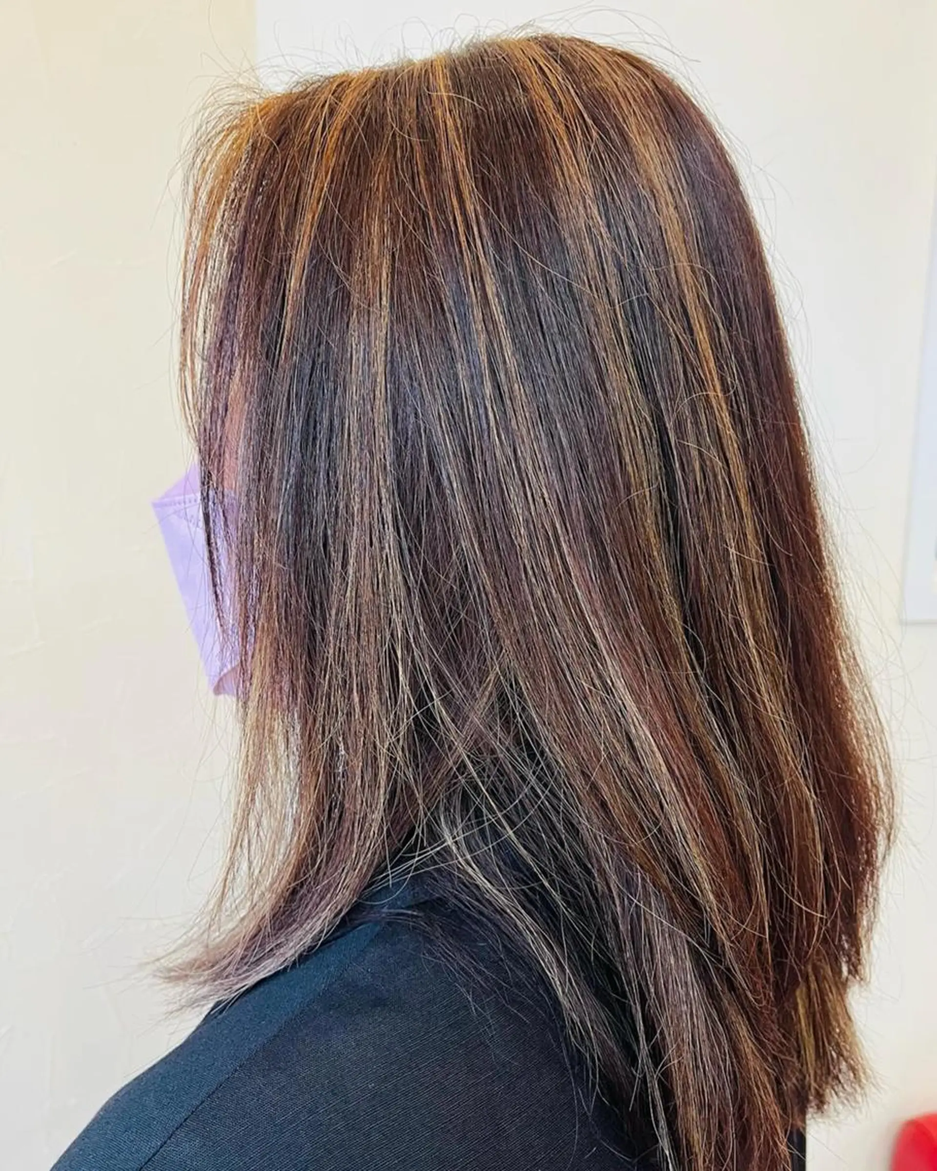 ショート カラー ダブルカラー ハイライトカラー インナーカラー 顔周りカット ハイライト justbeauty CiNQのヘアスタイル