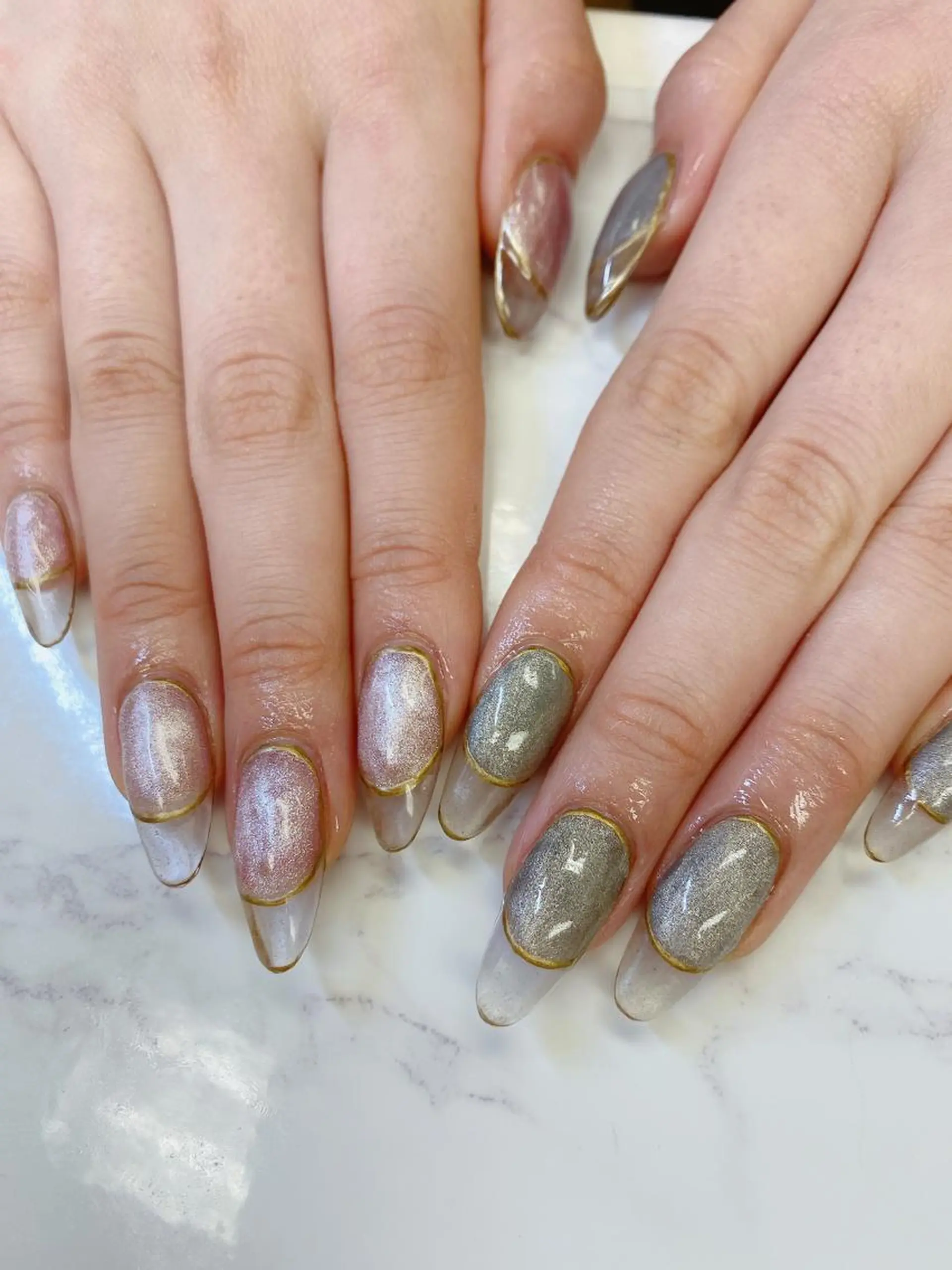 ミディアム ハンドネイル JNA認定講師🌸 RIEのネイルデザイン