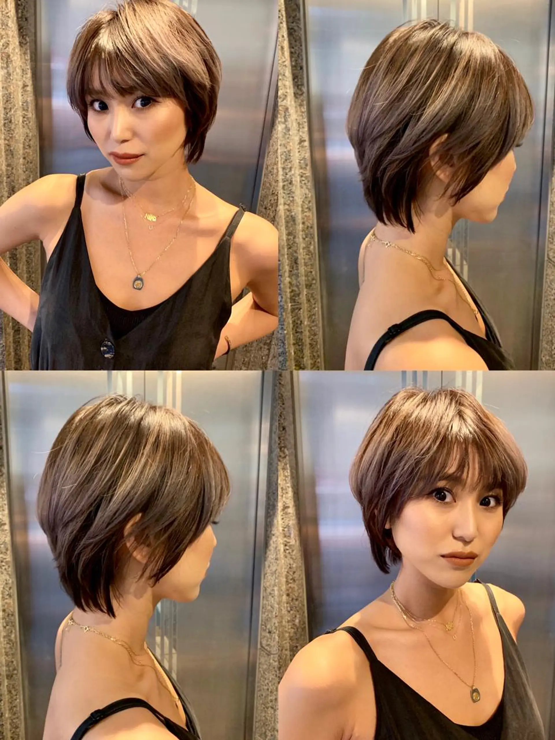 ショート ショートボブ アッシュ アッシュグレー アッシュグレージュ ボブ カット ヘアカラー ブリーチ＆カラーが 得意☀️望月宣雄☀️のヘアスタイル