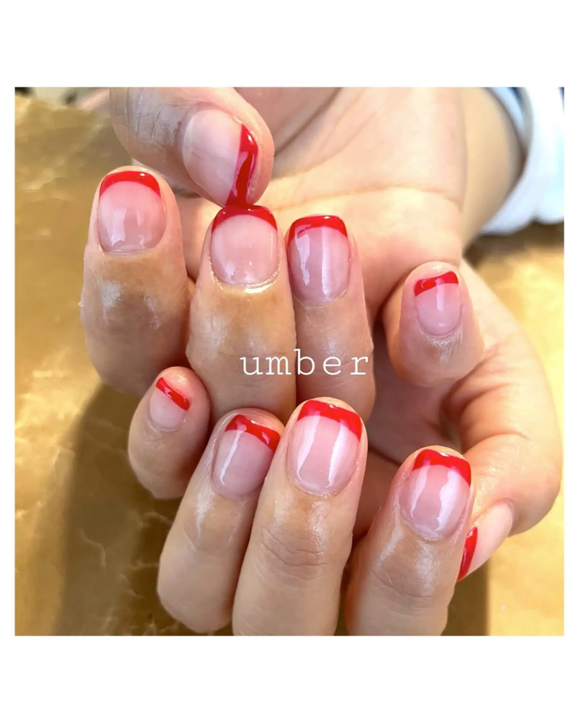 ネイル クリアネイル フラッシュネイル フットネイル フレンチネイル マグネットネイル umber 三茶1分のネイルデザイン