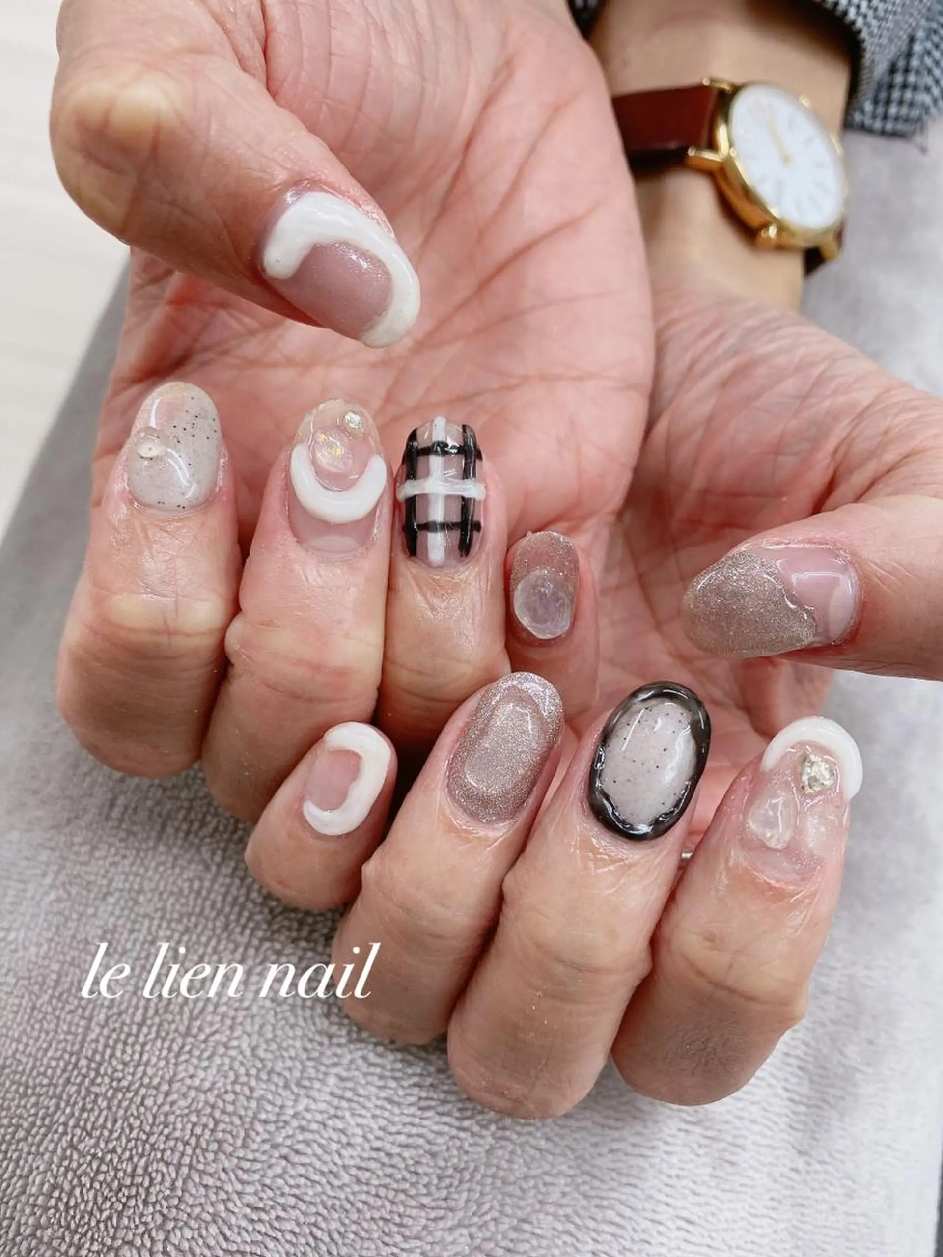ネイル アートネイル 持ち込み le lien nailのネイルデザイン