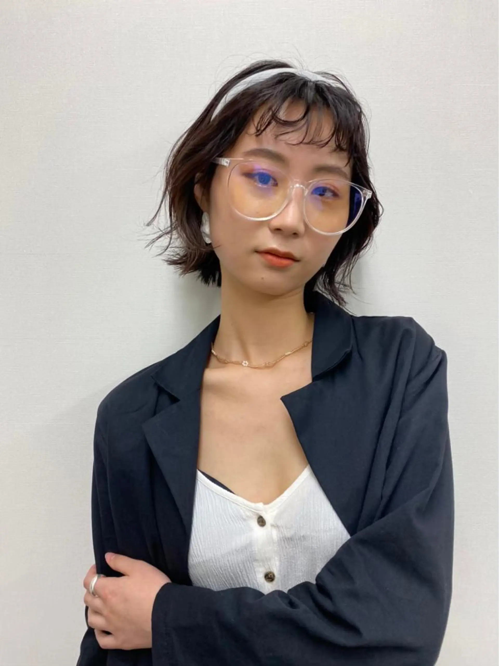 ミディアム カラー 吉田 夢のヘアスタイル