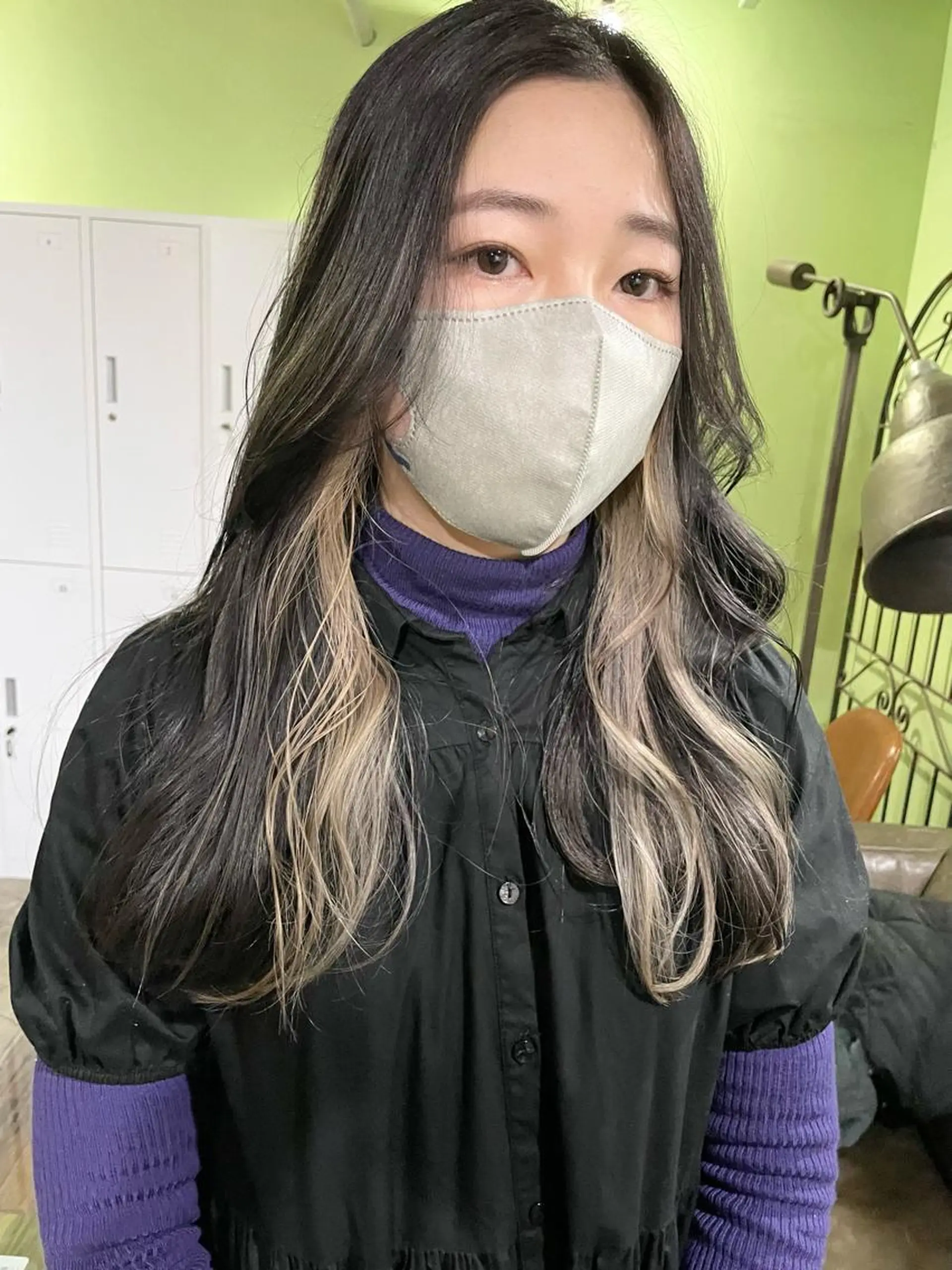 ロング カラー ブリーチ 透明感カラー ダブルカラー イヤリングカラー イルミナカラー ボブヘアカット Rikapi❤️のヘアスタイル