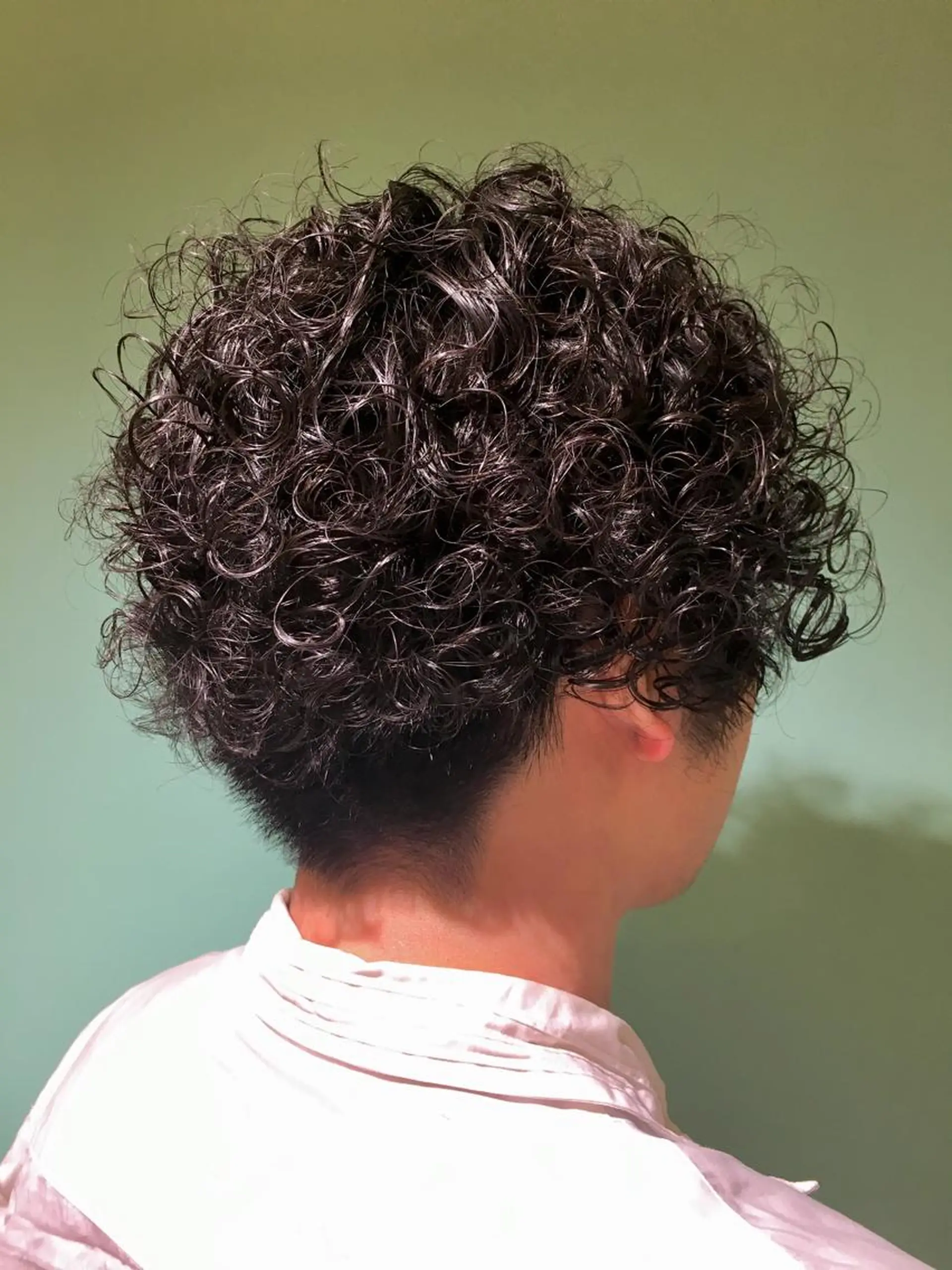 セミロング パーマ メンズ さかい なつみのヘアスタイル