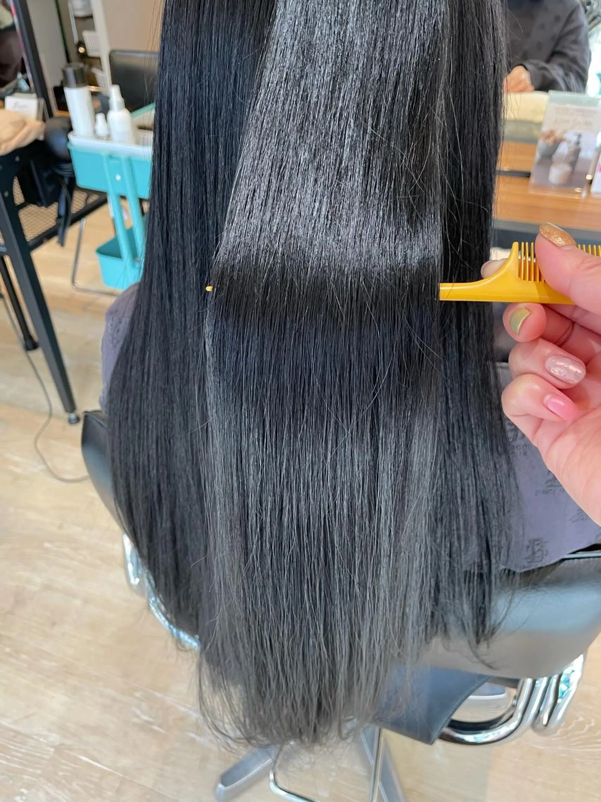 ロング カラー 縮毛矯正 トリートメント ヘアセット SALOWIN下北沢所属・hazuki 🌝のヘアスタイル