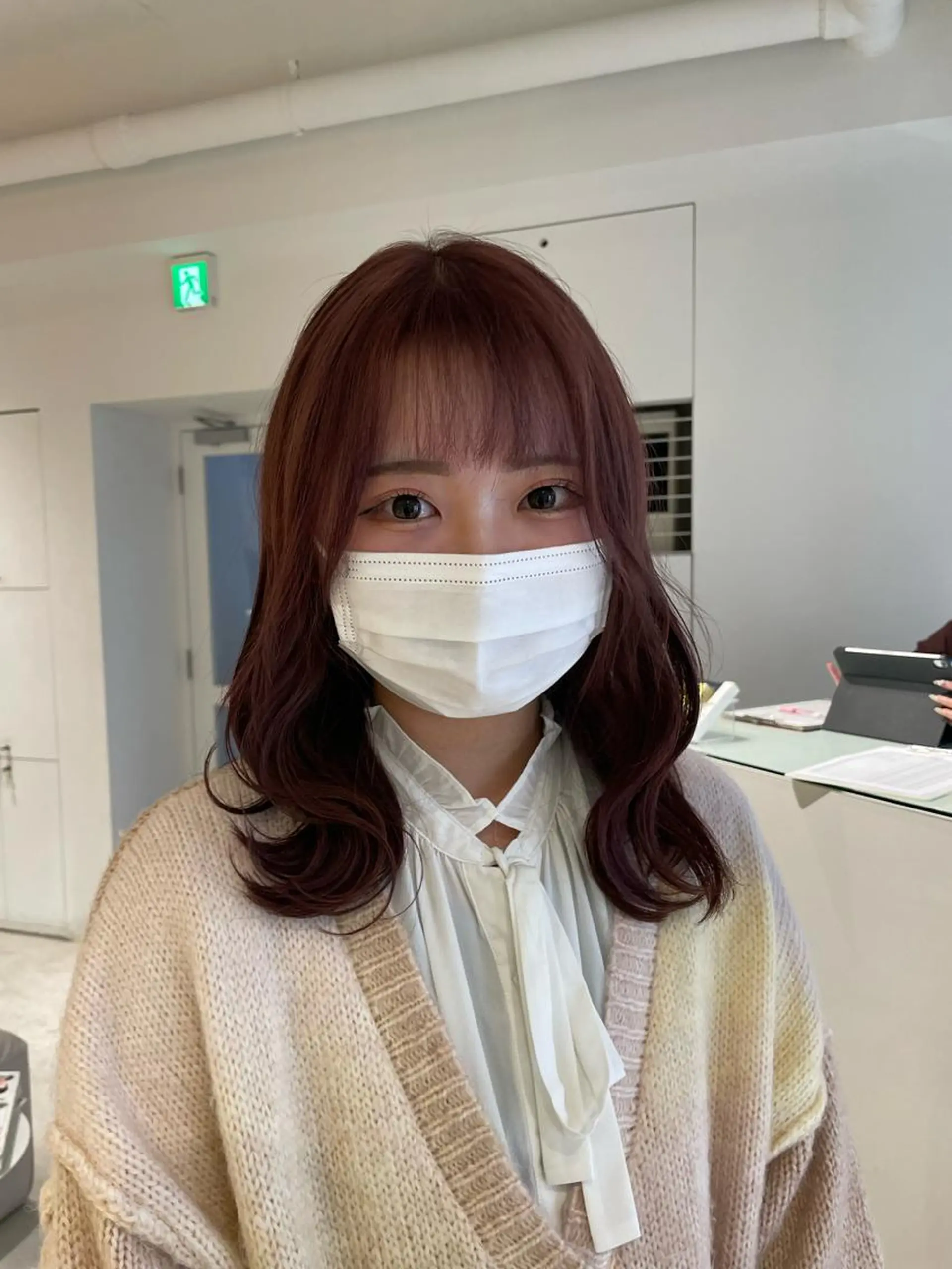 ミディアム カラー loely 💞miyuのヘアスタイル