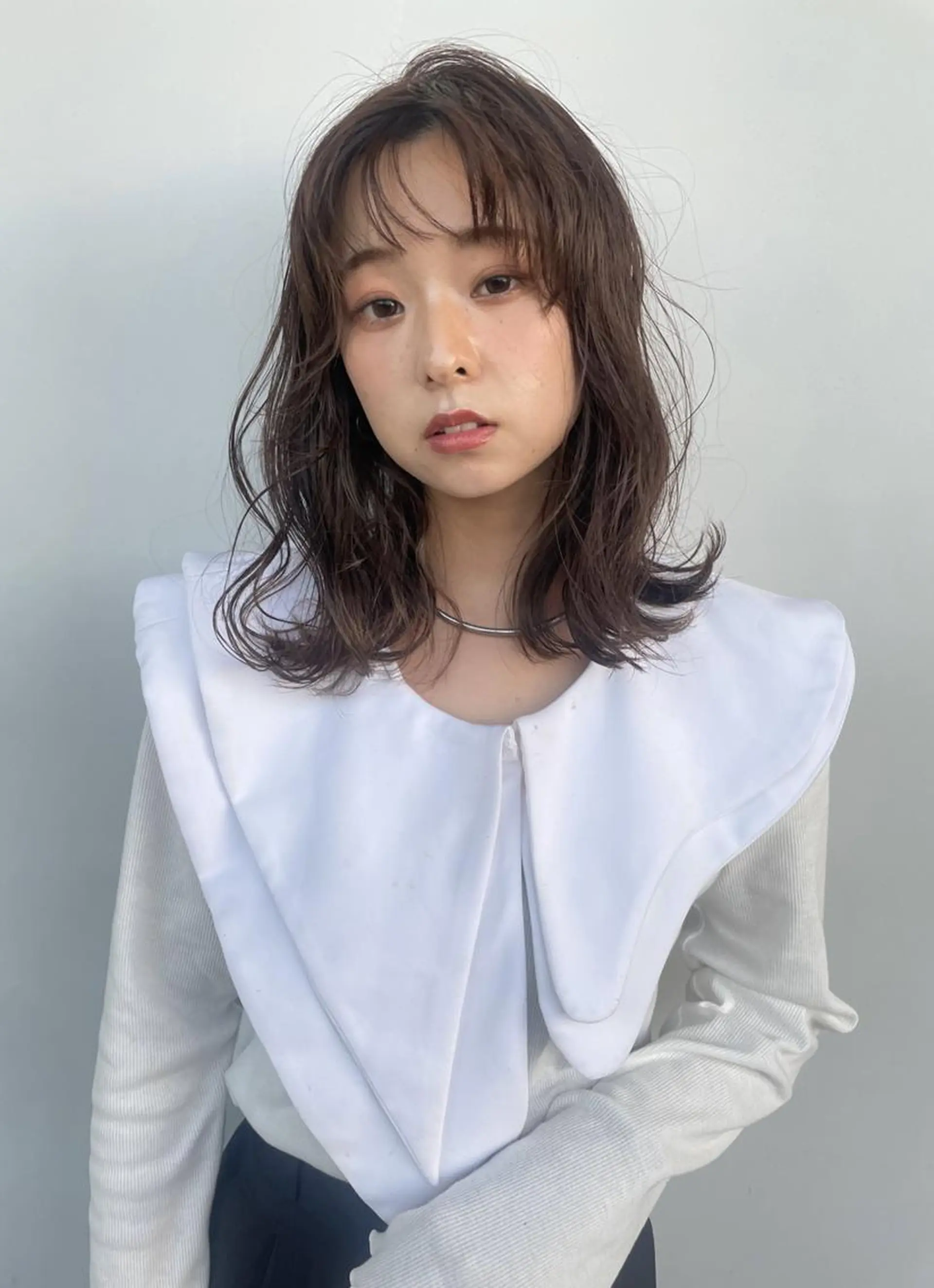 ミディアム ヘアカラー 福岡美容室Daisy hairのヘアスタイル
