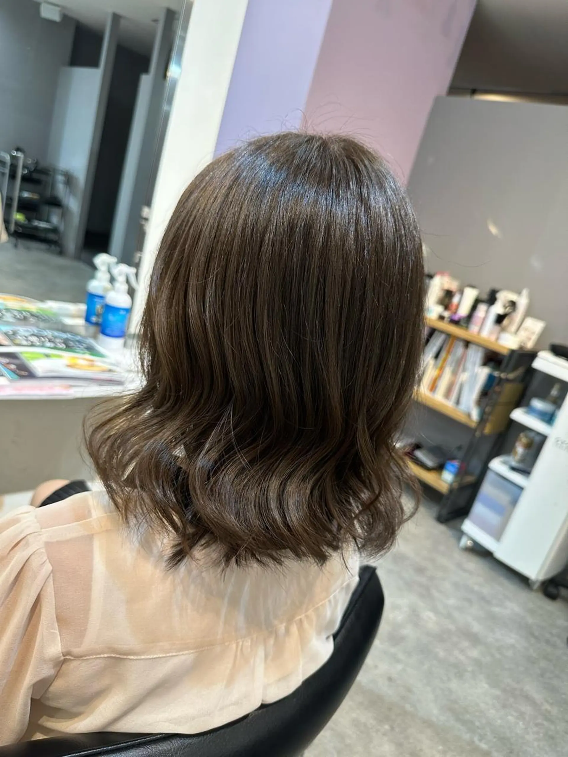 カラー ベージュカラー オリーブベージュ SEED　LUXBE所属・髪質改善/小顔 レイヤー/yasuのヘアスタイル