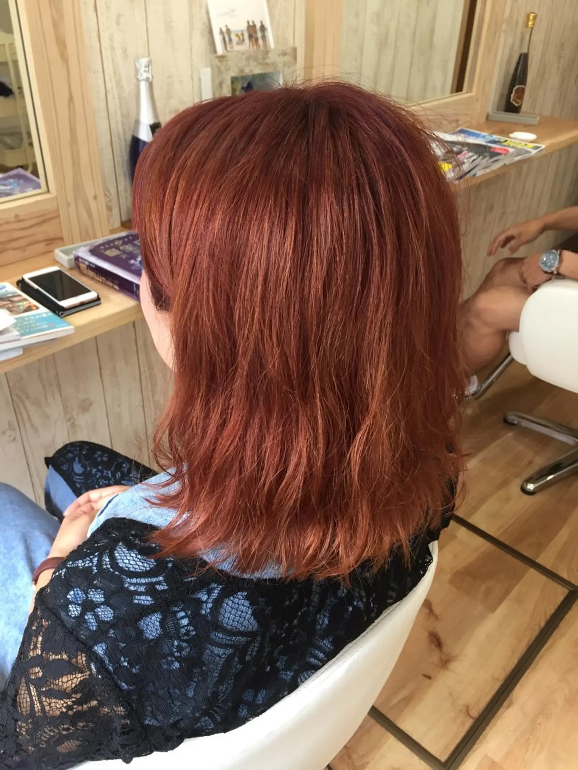 ショート カラー ヘアアレンジ ピンクカラー Hair＆ＭakeEPIC所属・hair &make EPICRUMIのヘアスタイル