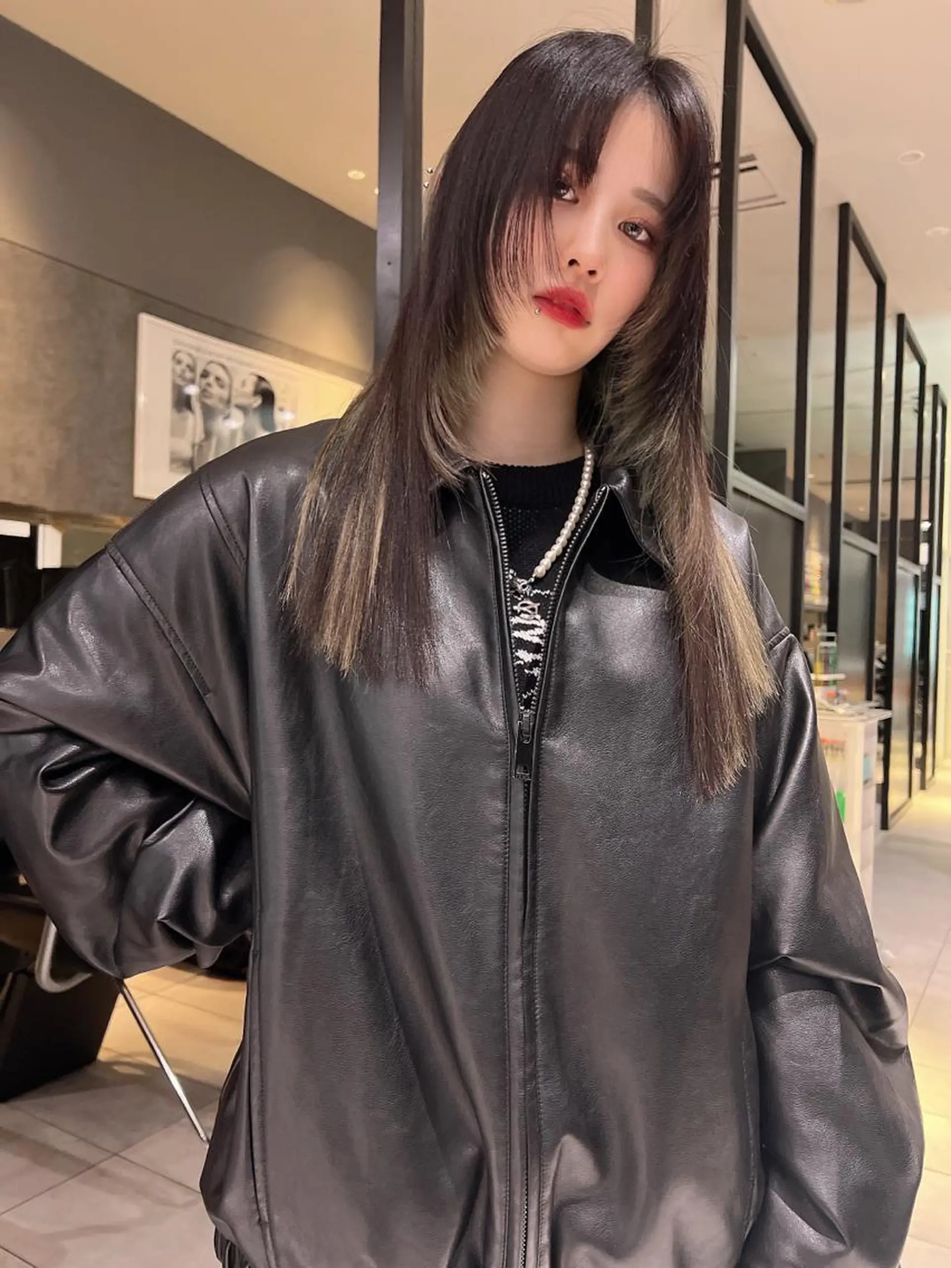 ロング 銀座/韓国/ワンホン 🤍艶髪🖤nahoのヘアスタイル