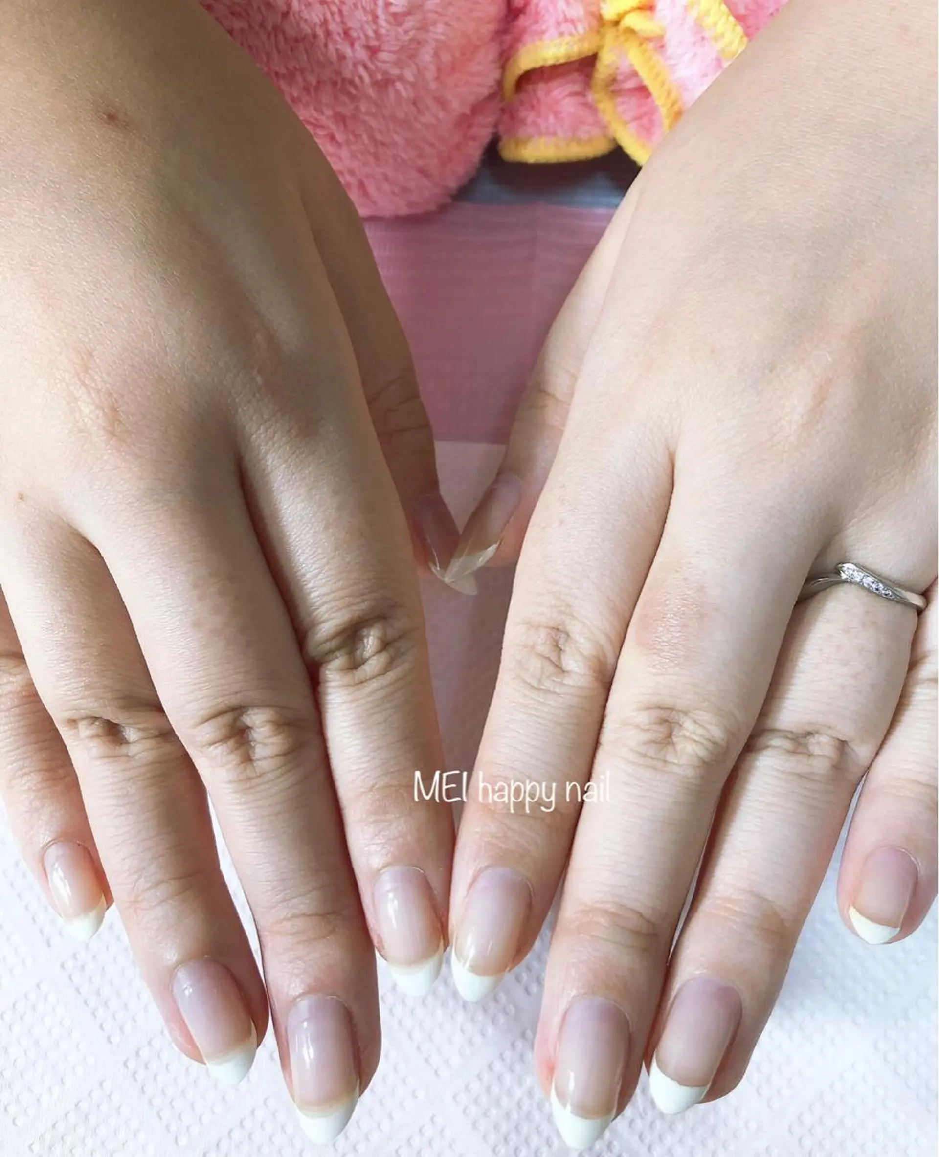 ネイル 北浦和 自爪育成ケアのネイルデザイン