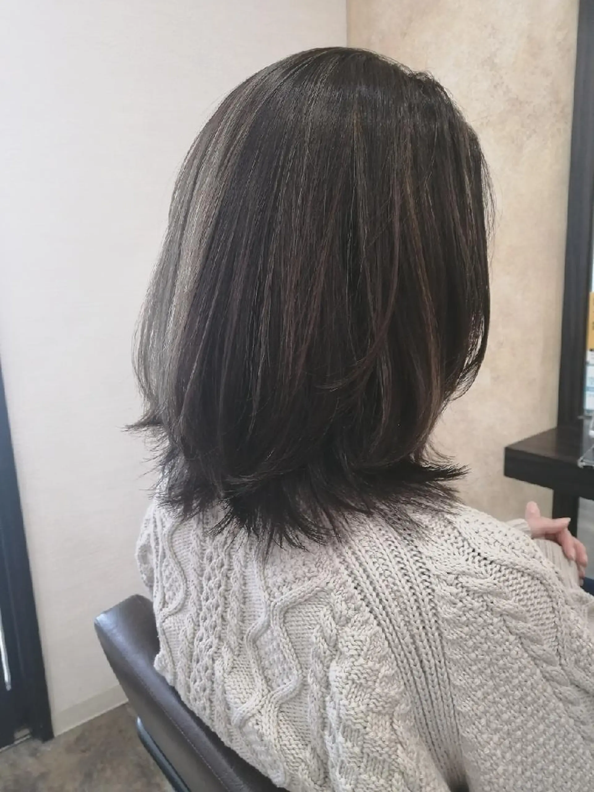 ミディアム カラー ハイライトカラー ハイライト カット ヘアカラー sepiage trois所属・酒井 亜希のヘアスタイル