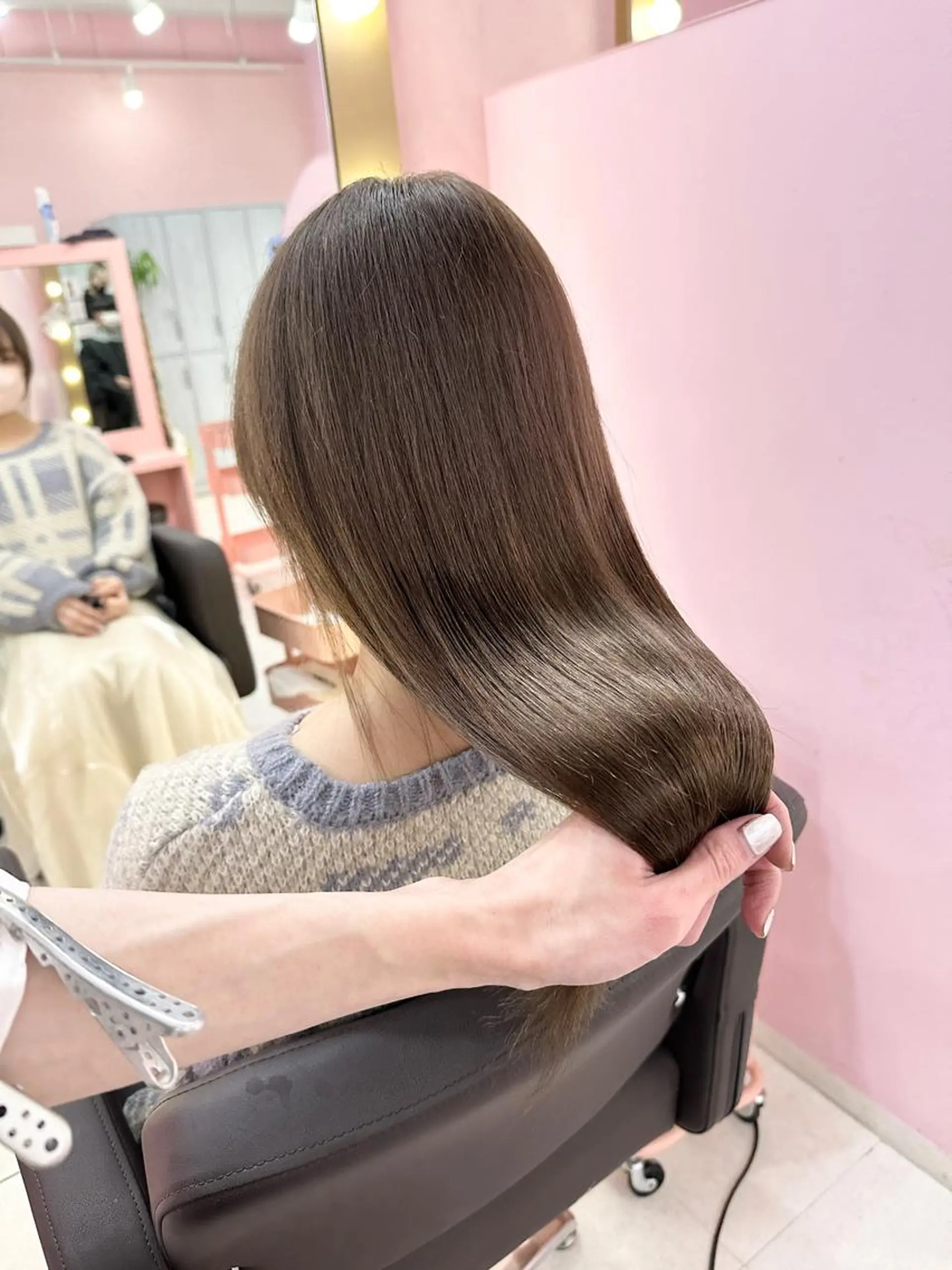 セミロング セミロングパーマ ボブ フレンチガーリー ヨシンモリ レイヤーカット カット ヘアカラー トリートメント ❄️💛エクステ ブリーチ❄️yukiのヘアスタイル