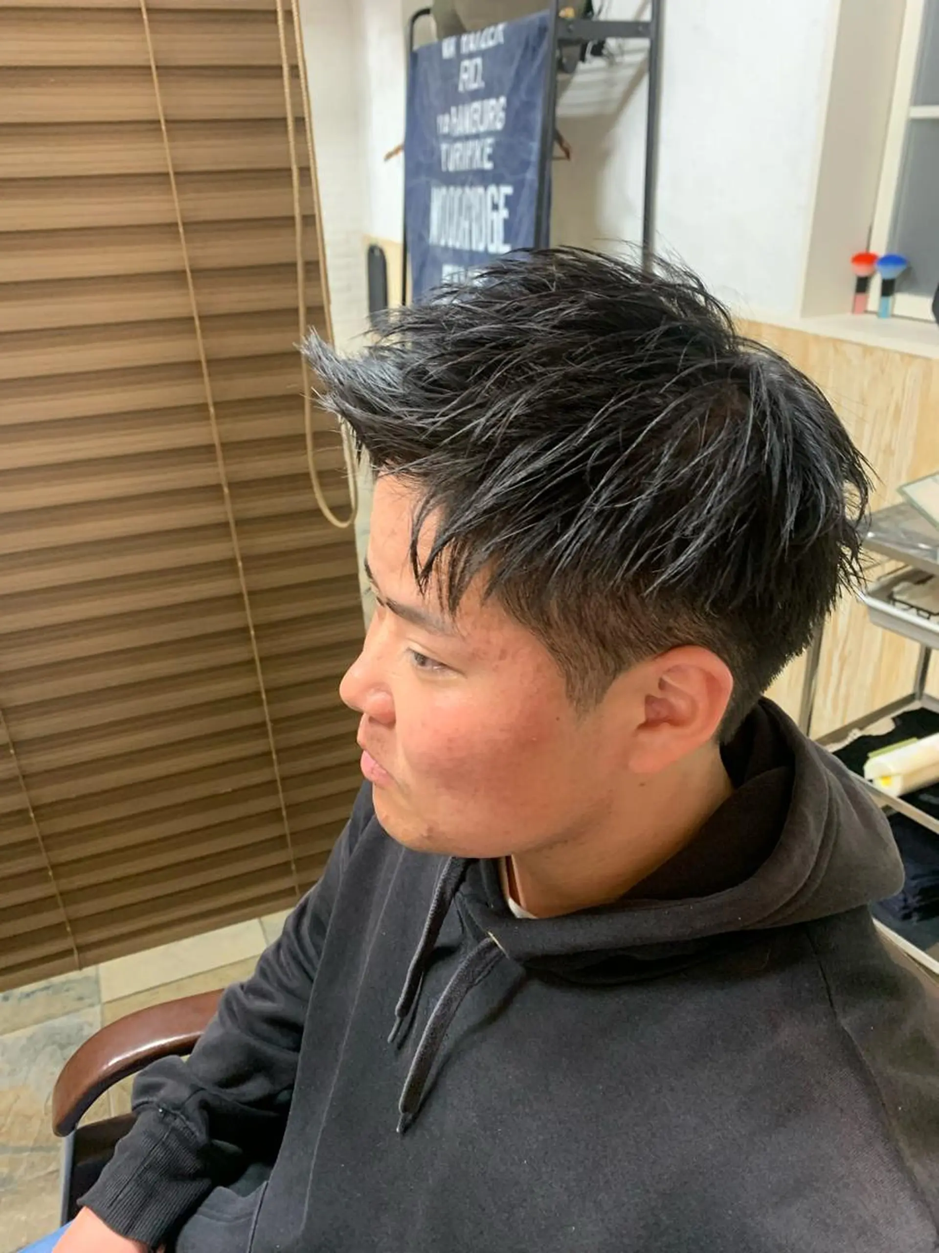 ショート ショートヘア カット フェードカット/メン ズパーマ/森巧真のヘアスタイル