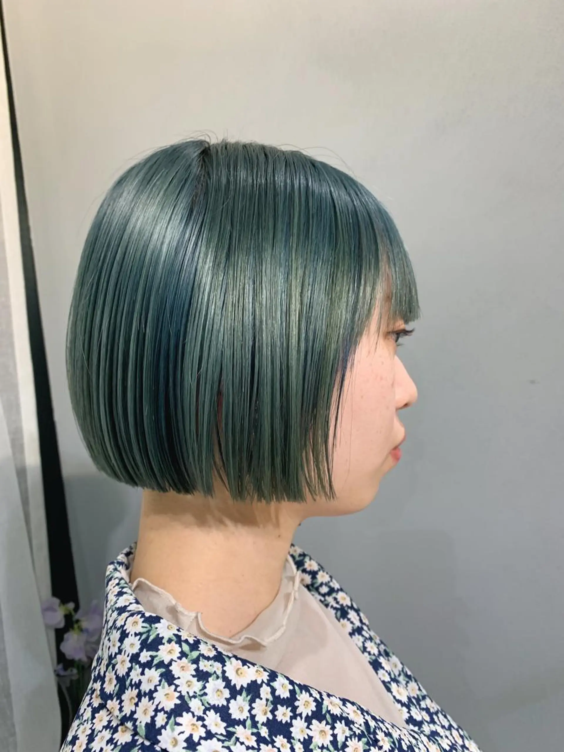 ショート カラー ボブパーマコテ巻き風 パーマNo1深江秀平のヘアスタイル