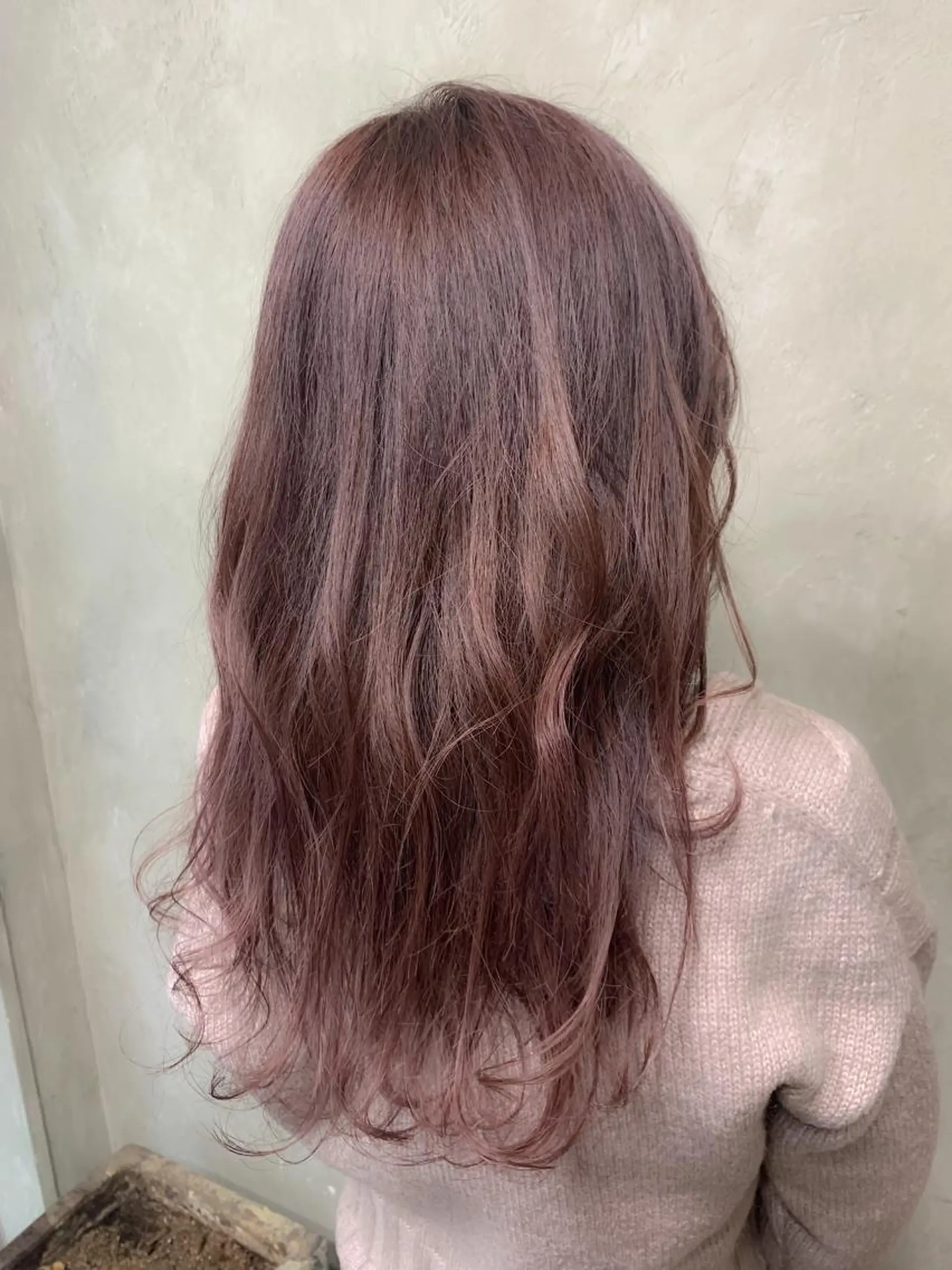 セミロング カラー パーマ ラベンダーカラー ピンクカラー ピンクラベンダー 🌈髪質改善💕 縮毛矯正✨青木まで✨のヘアスタイル