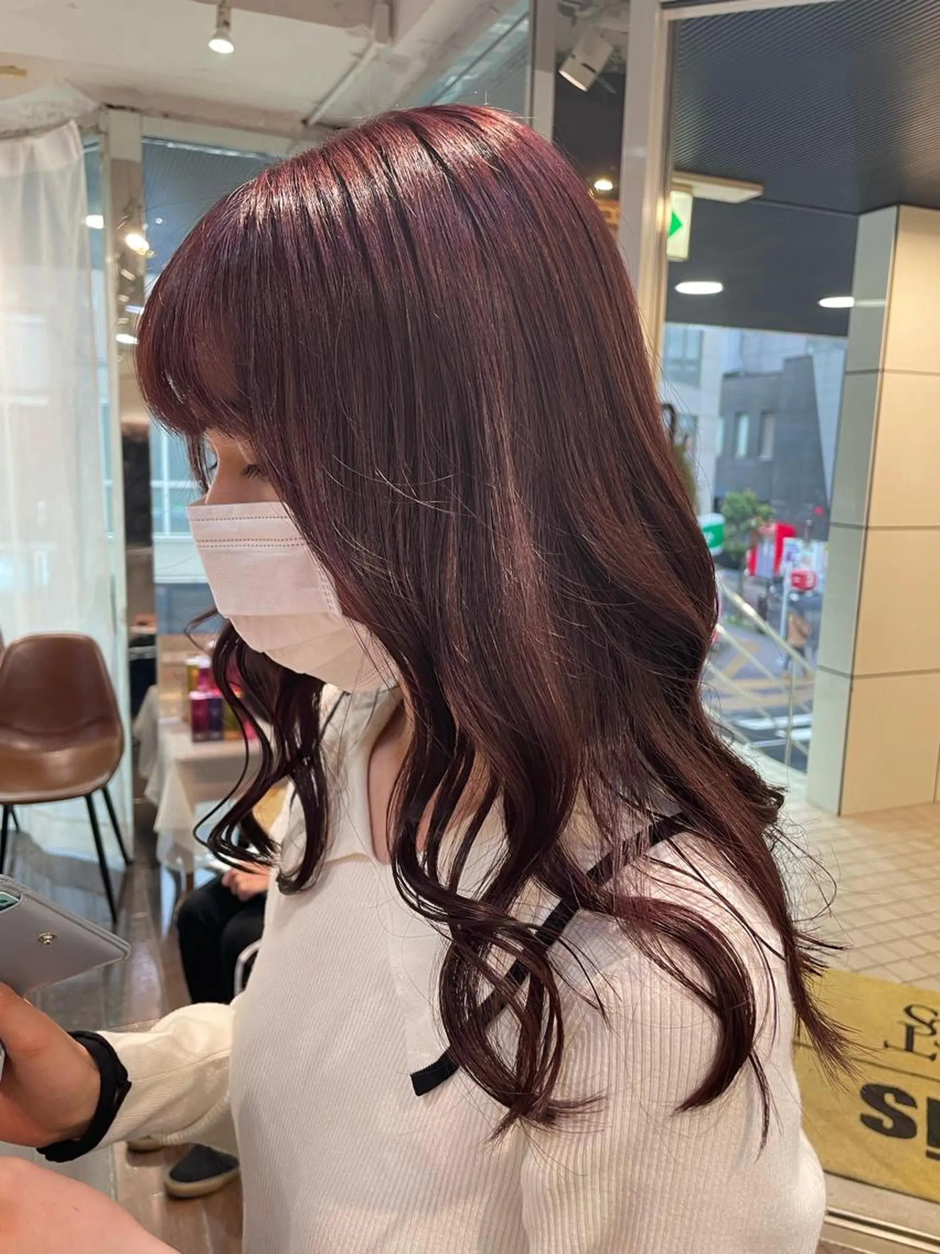 セミロング カラー ブラウンカラー ピンクカラー ピンクブラウン ヘアカラー メンズ/艶髪/カラー サクラ🌸のヘアスタイル