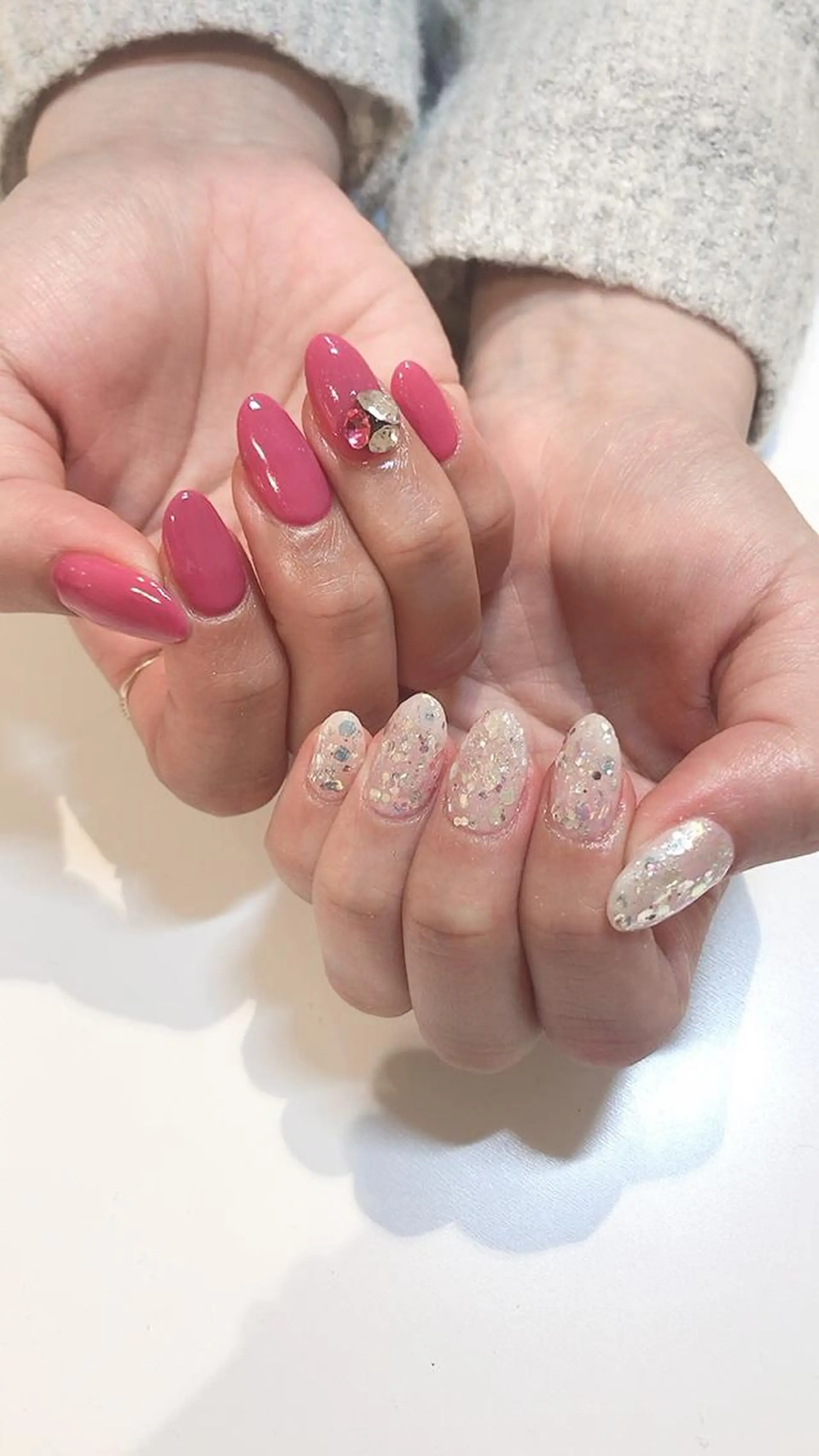 ネイル ピンク ハンドネイル 🎀1/28ご予約 ◎ 本田 知美🎀のネイルデザイン