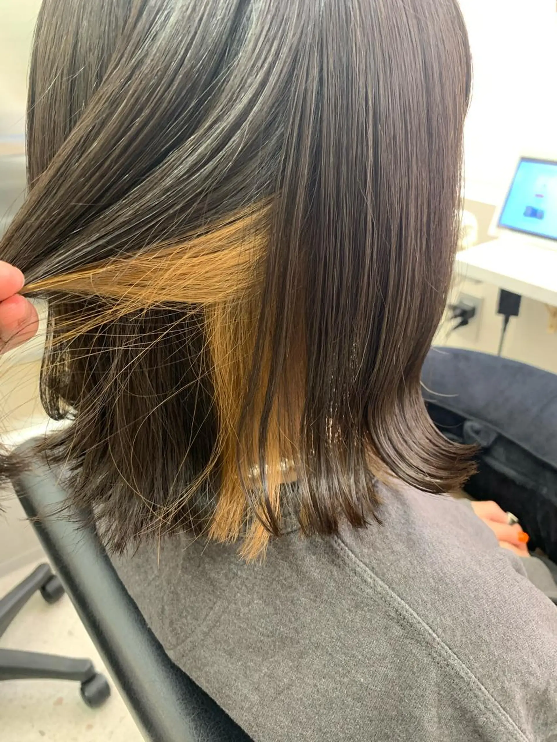 ミディアム カラー インナーカラー 韓国風カット大人気☆ 鈴木星奈のヘアスタイル