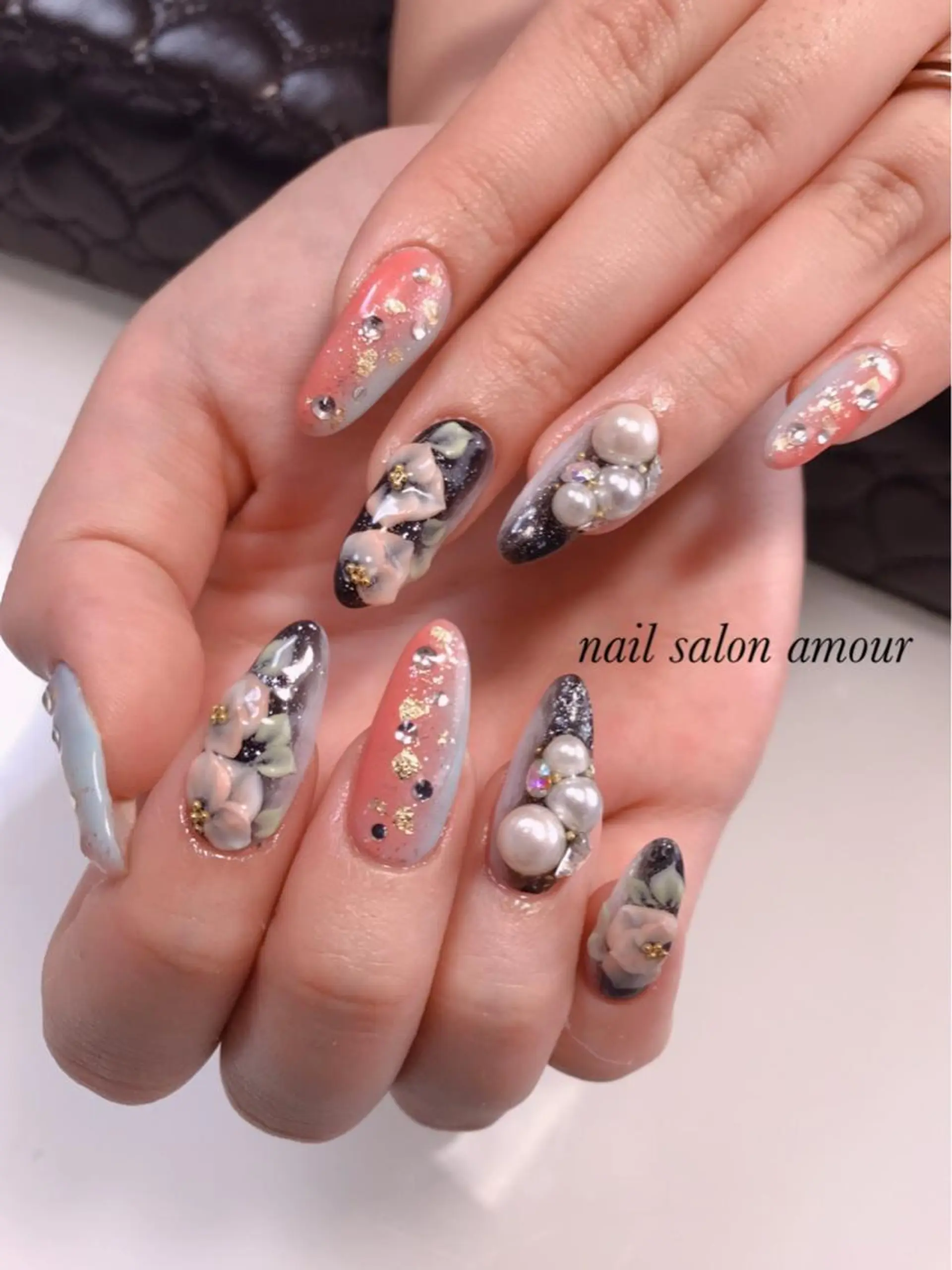 ネイル 成人式 nailsalon ♡amour♡のネイルデザイン
