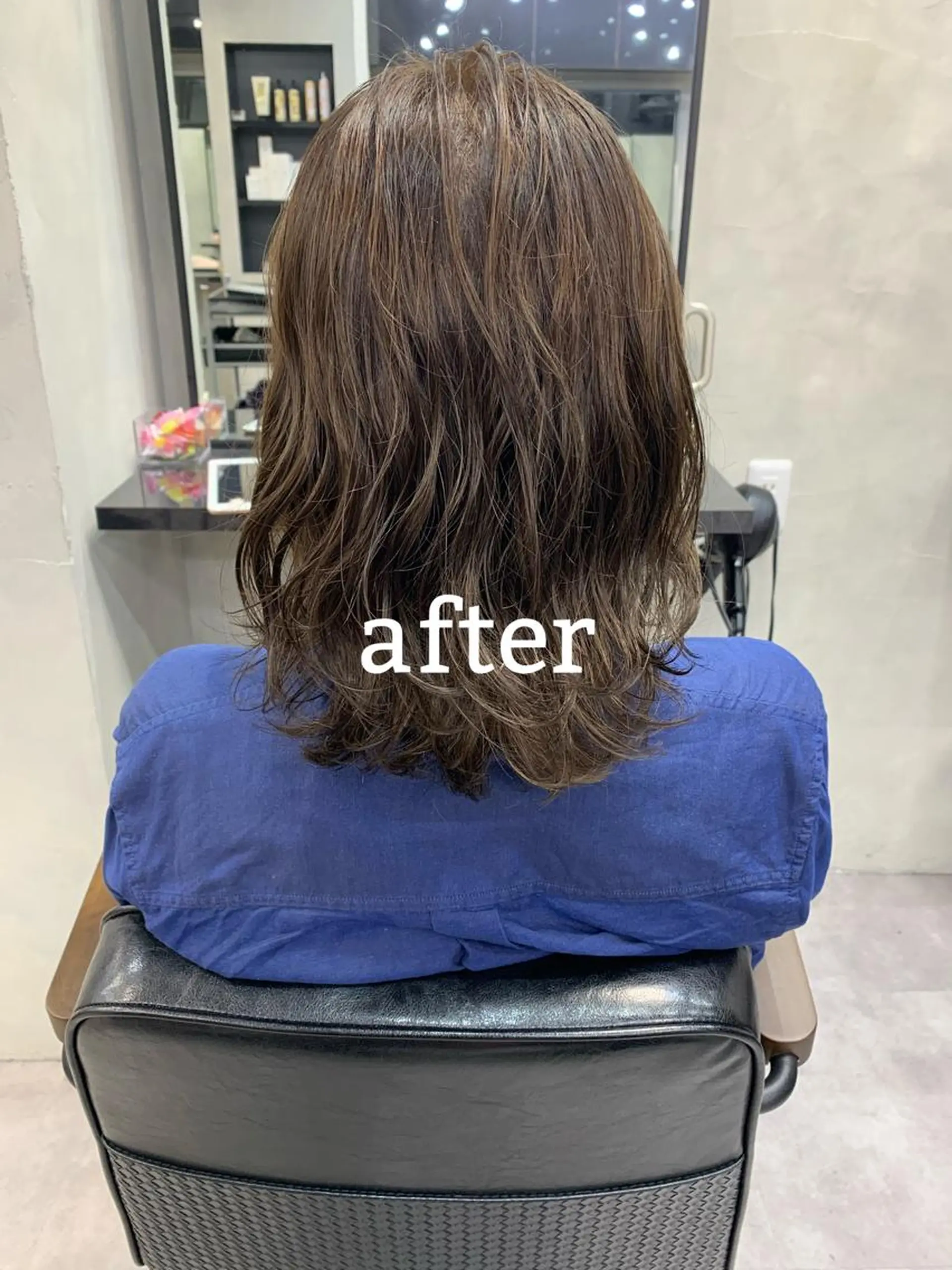 ミディアム カラー 新宿/韓国レイヤー 髪質改善カラー/角所のヘアスタイル