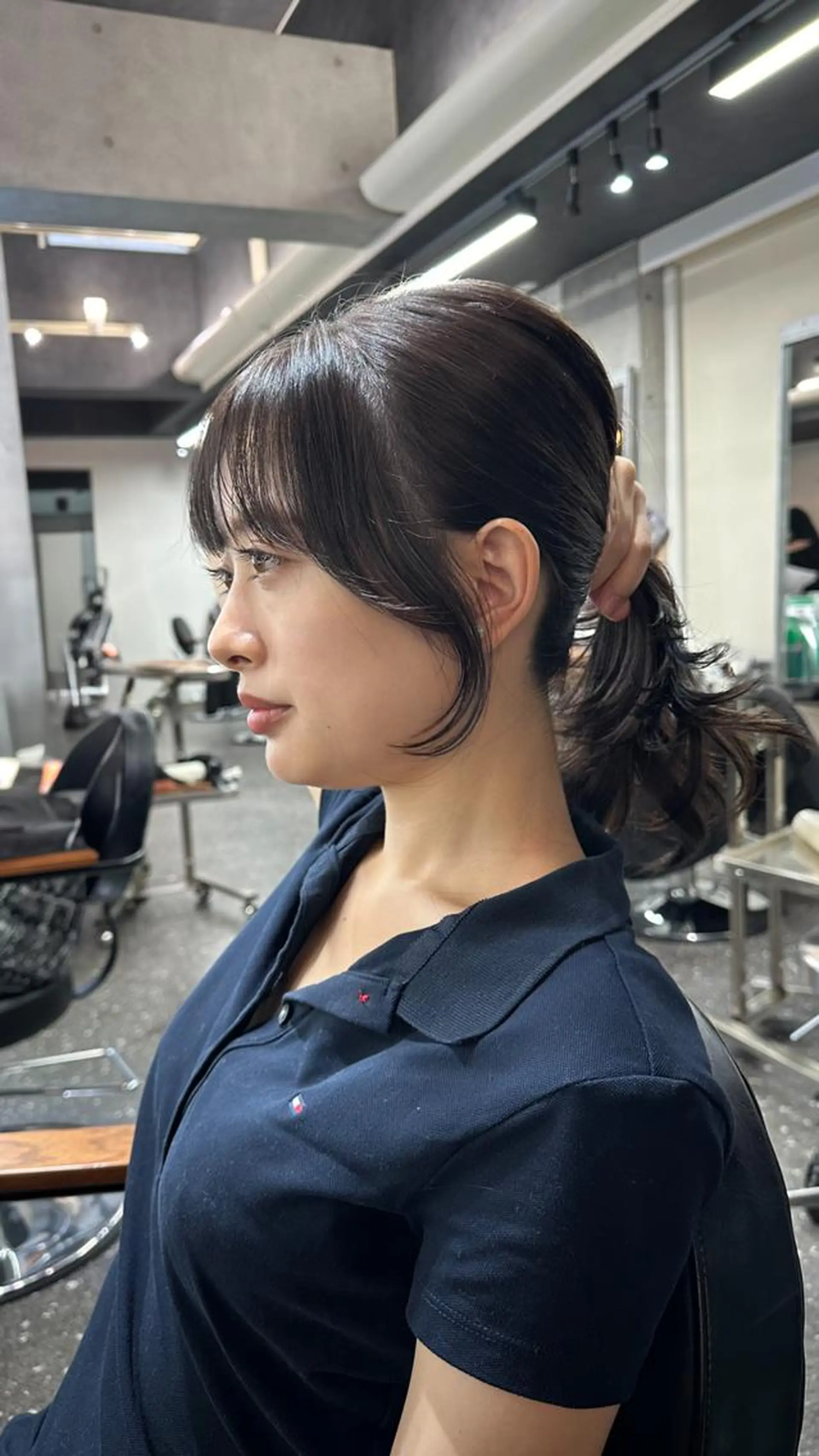 ロング カット トリートメント 韓国レイヤーカット要 暗透カラー📓吉祥寺のヘアスタイル