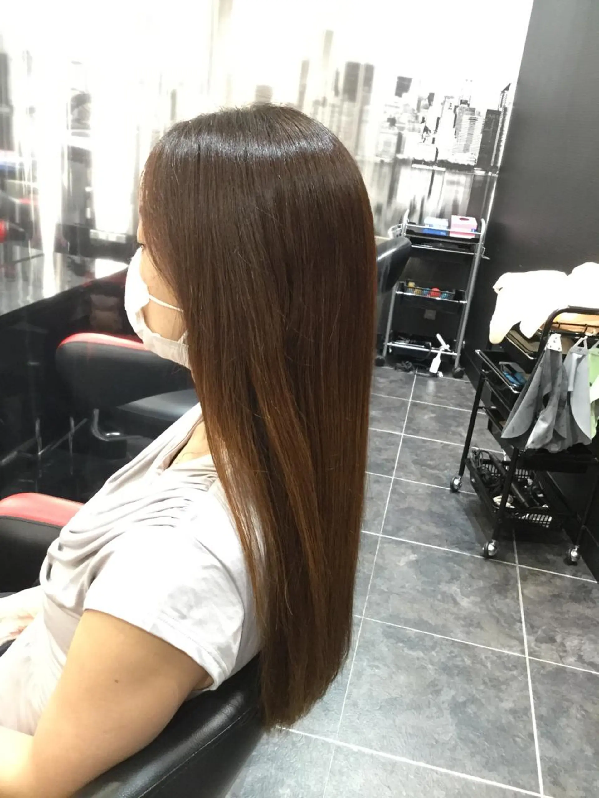 ロング カラー Annon プライベートサロンのヘアスタイル