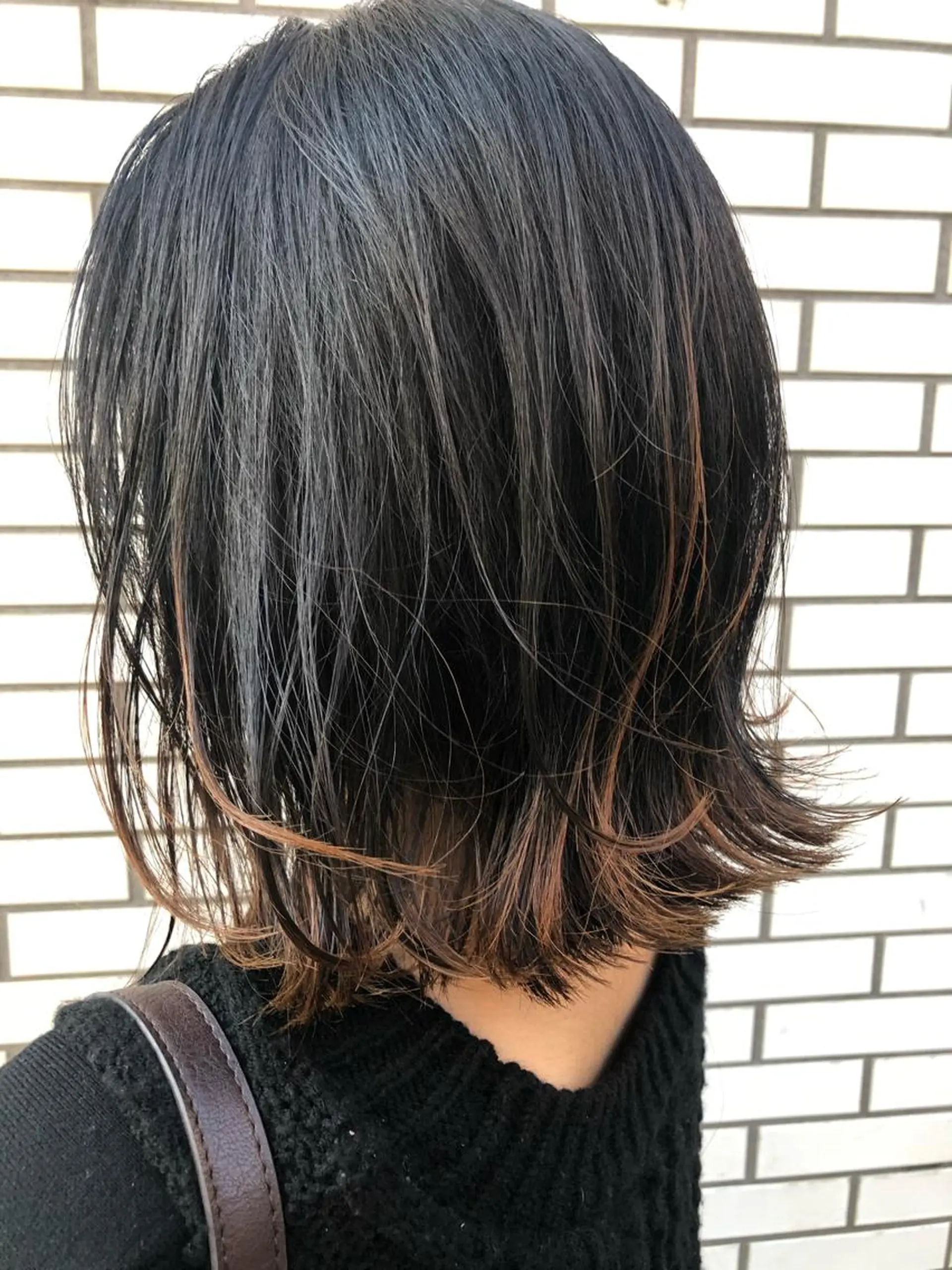 ミディアム 外ハネヘア カジサ ケイコのヘアスタイル
